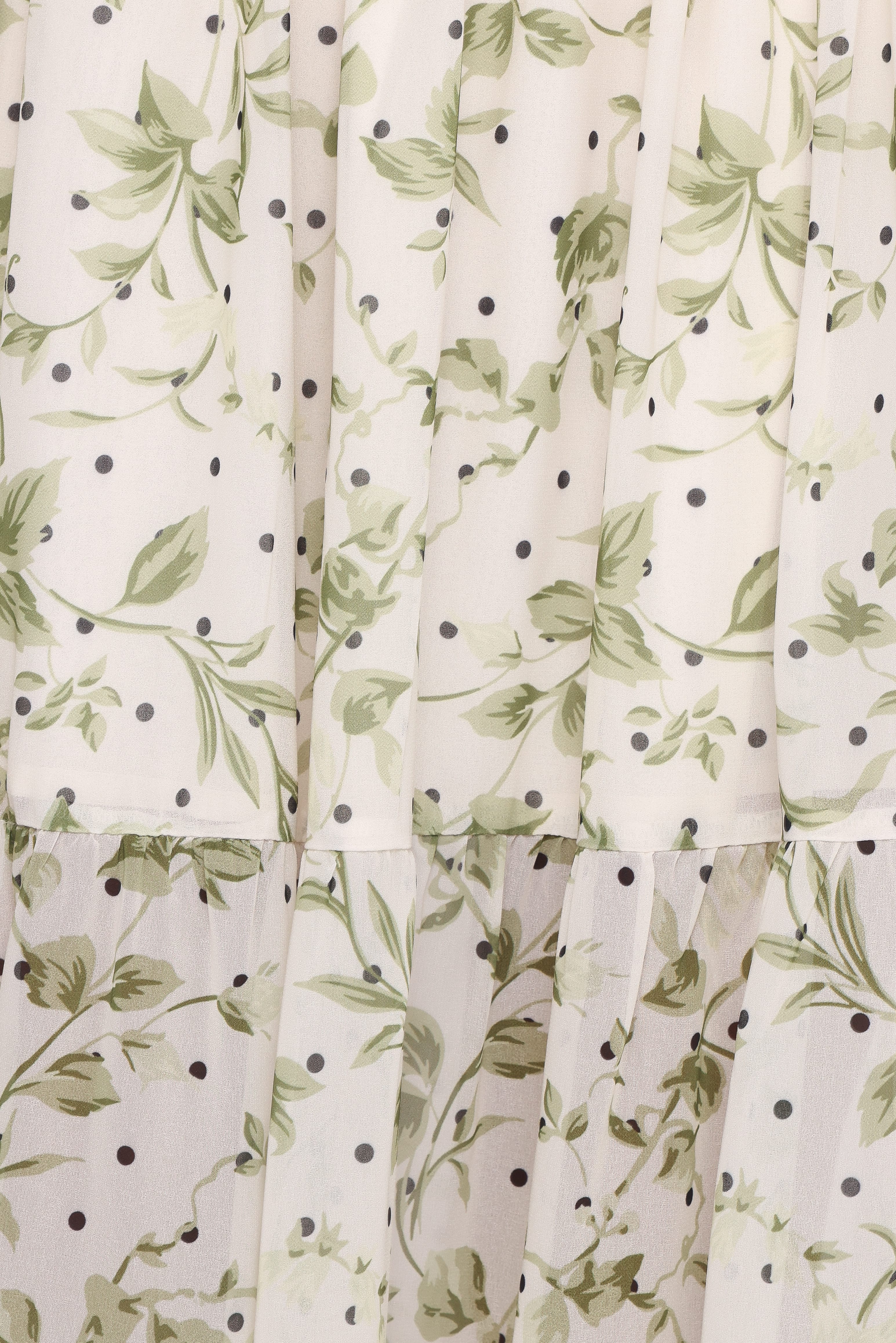 Vanessa Maxi Skirt Set - Green Leaf