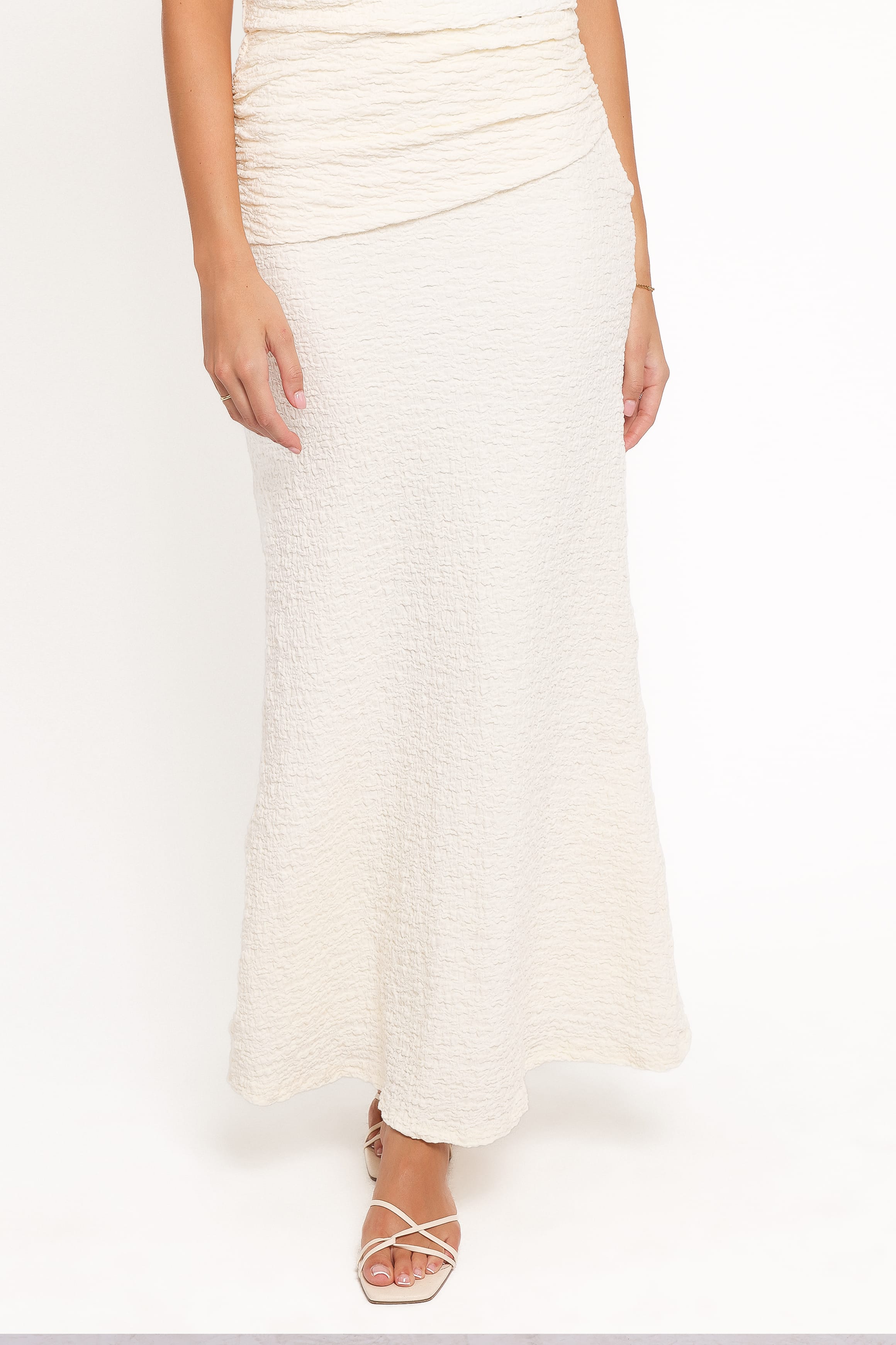 Vesper Maxi Skirt Set - Cream