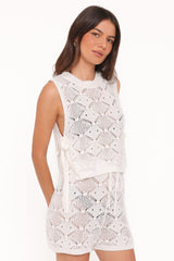 Ysabel Knitted Short Set - Cream