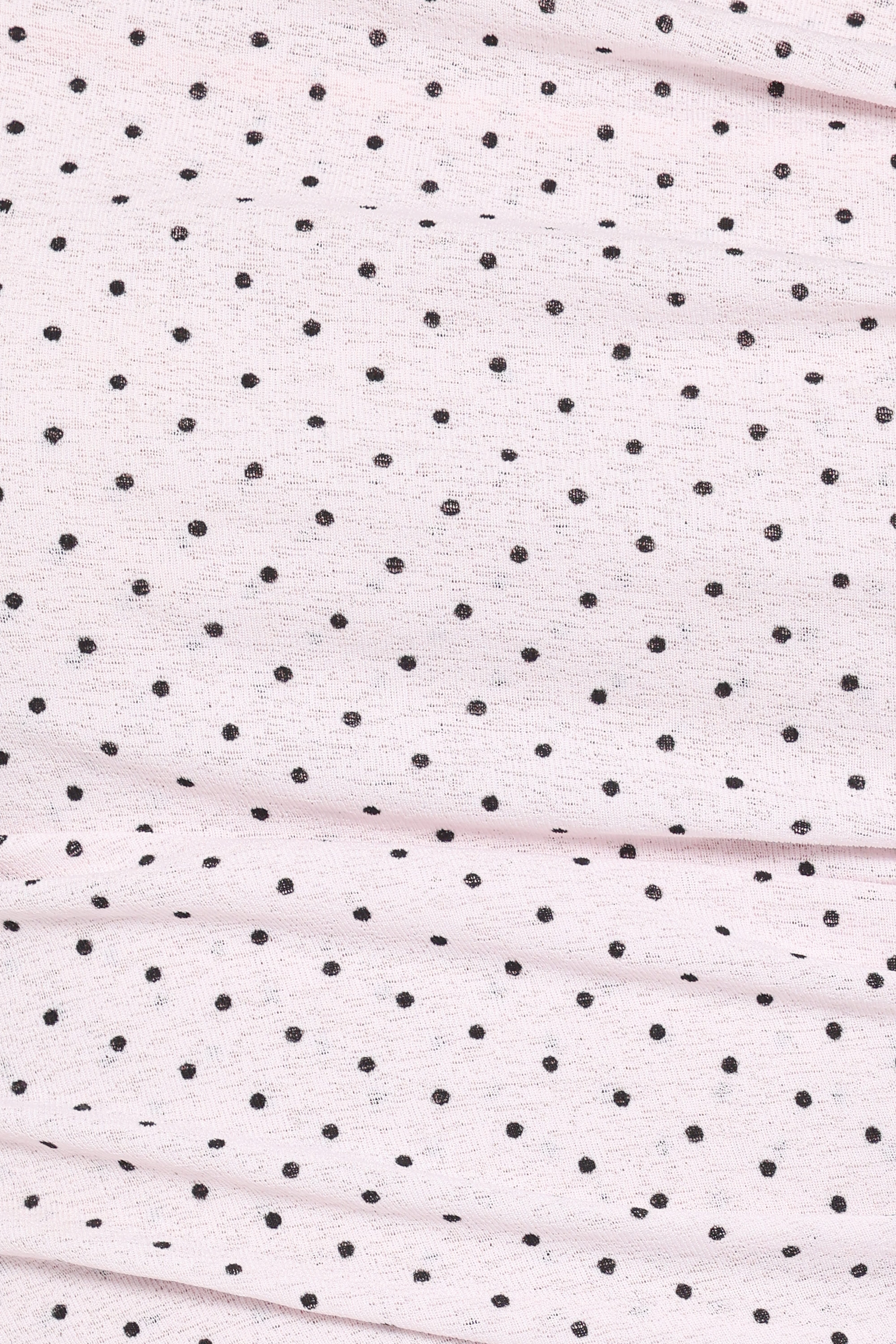 Aaron Off Shoulder Top - Pale Pink Dot