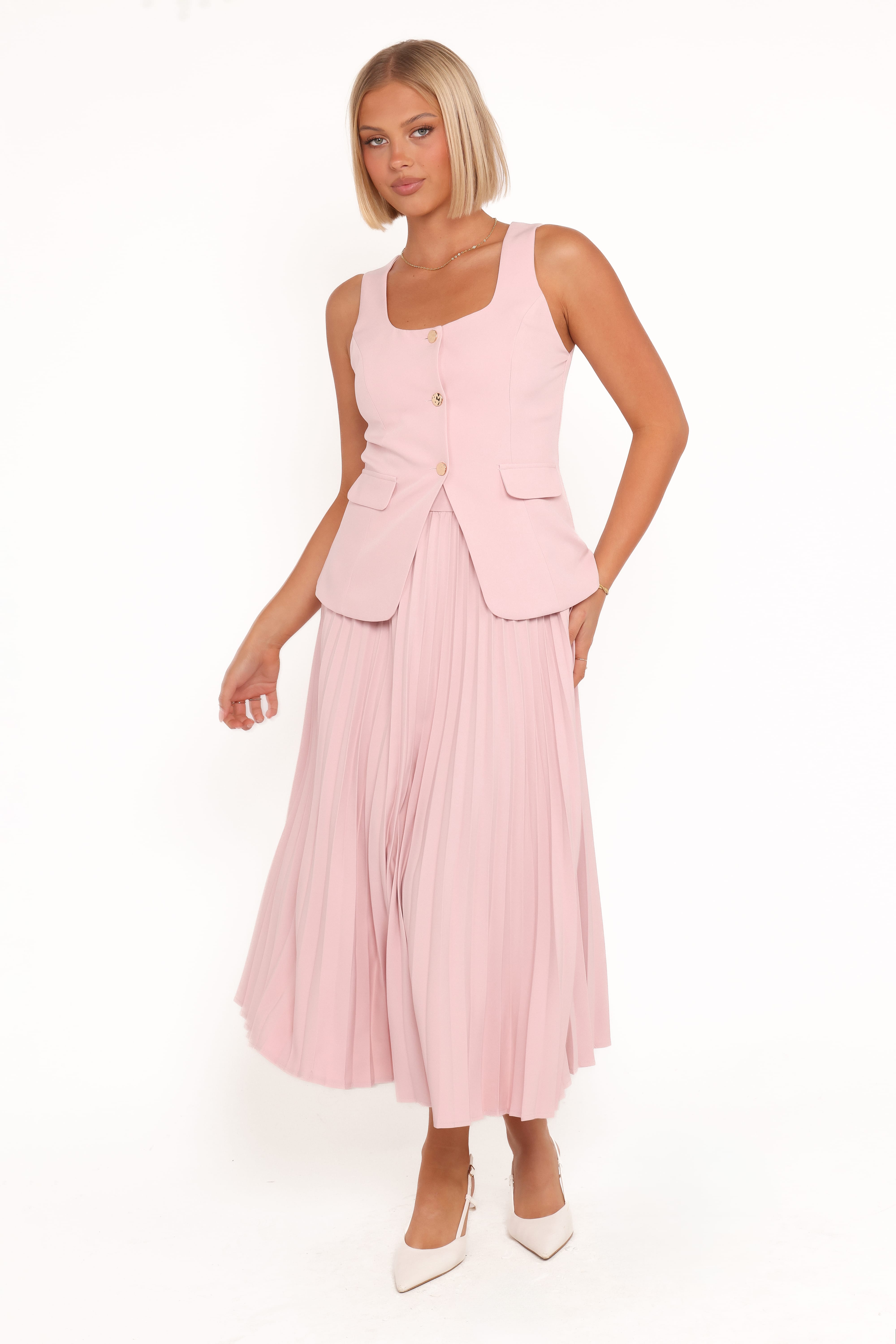 Alyssa Vest - Pink
