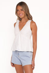 Aminta Top - White