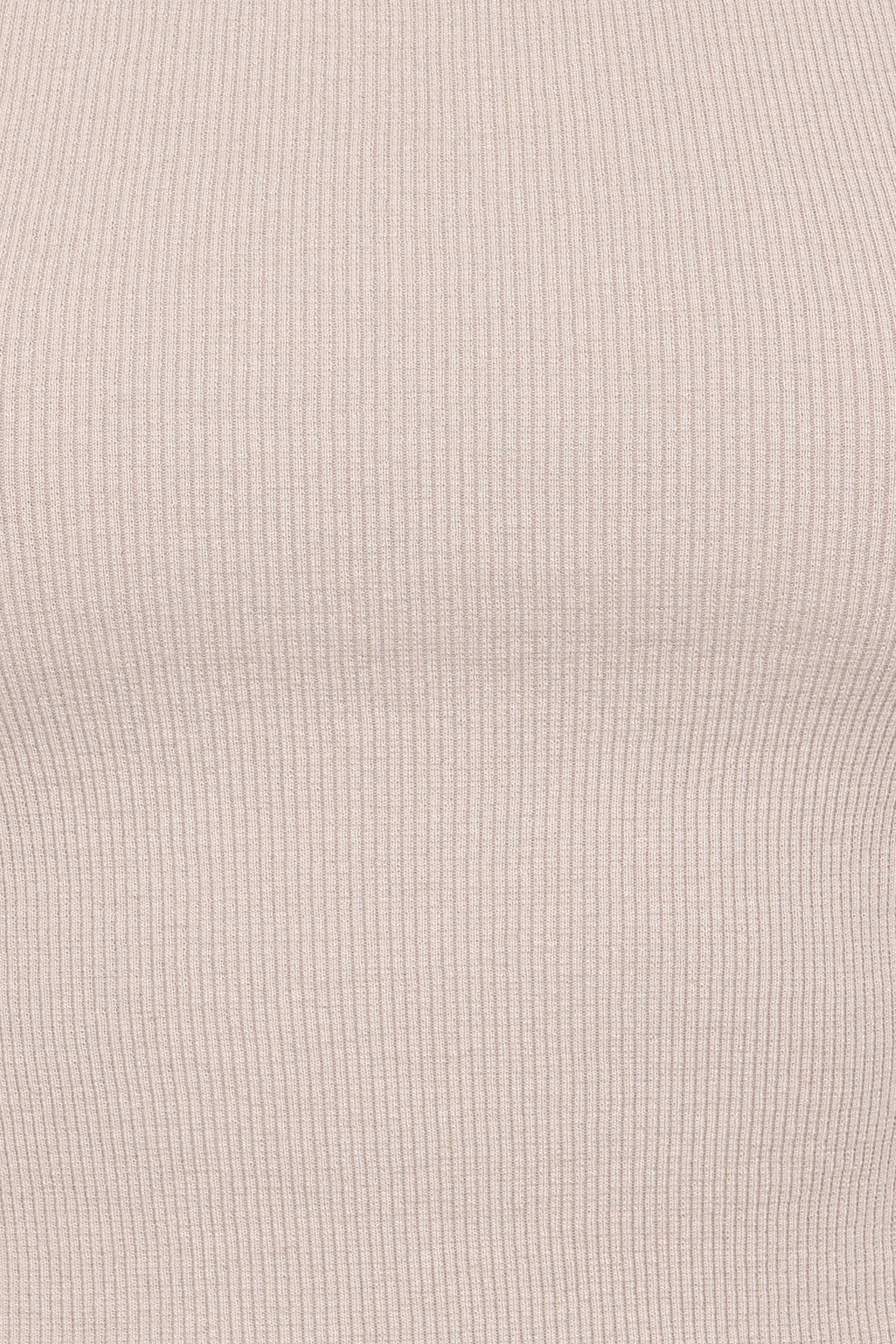 Ari Ribbed Tank Top - Wheat