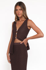 Asplie Knit Top - Espresso