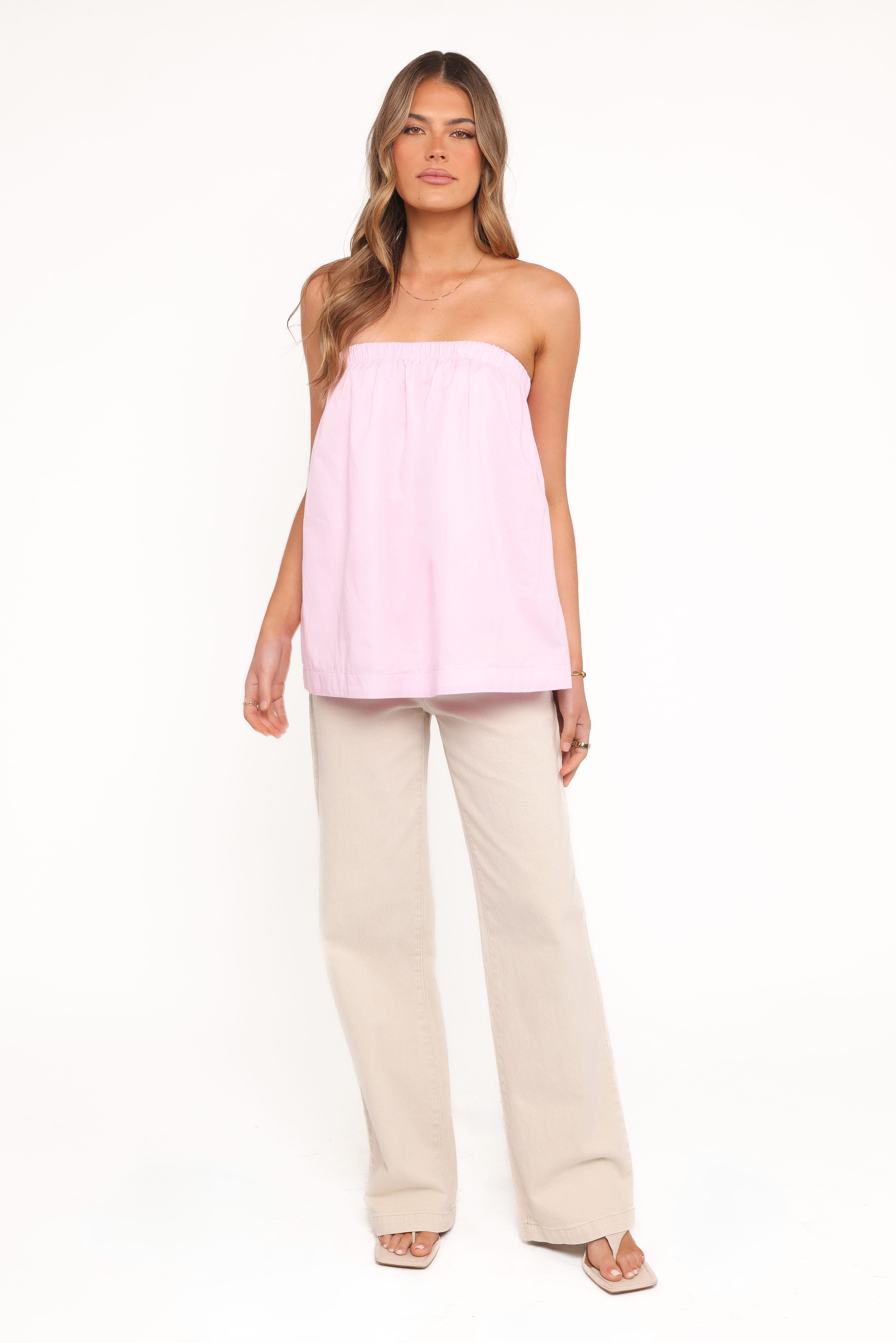 Cadhla Strapless Top - Pink