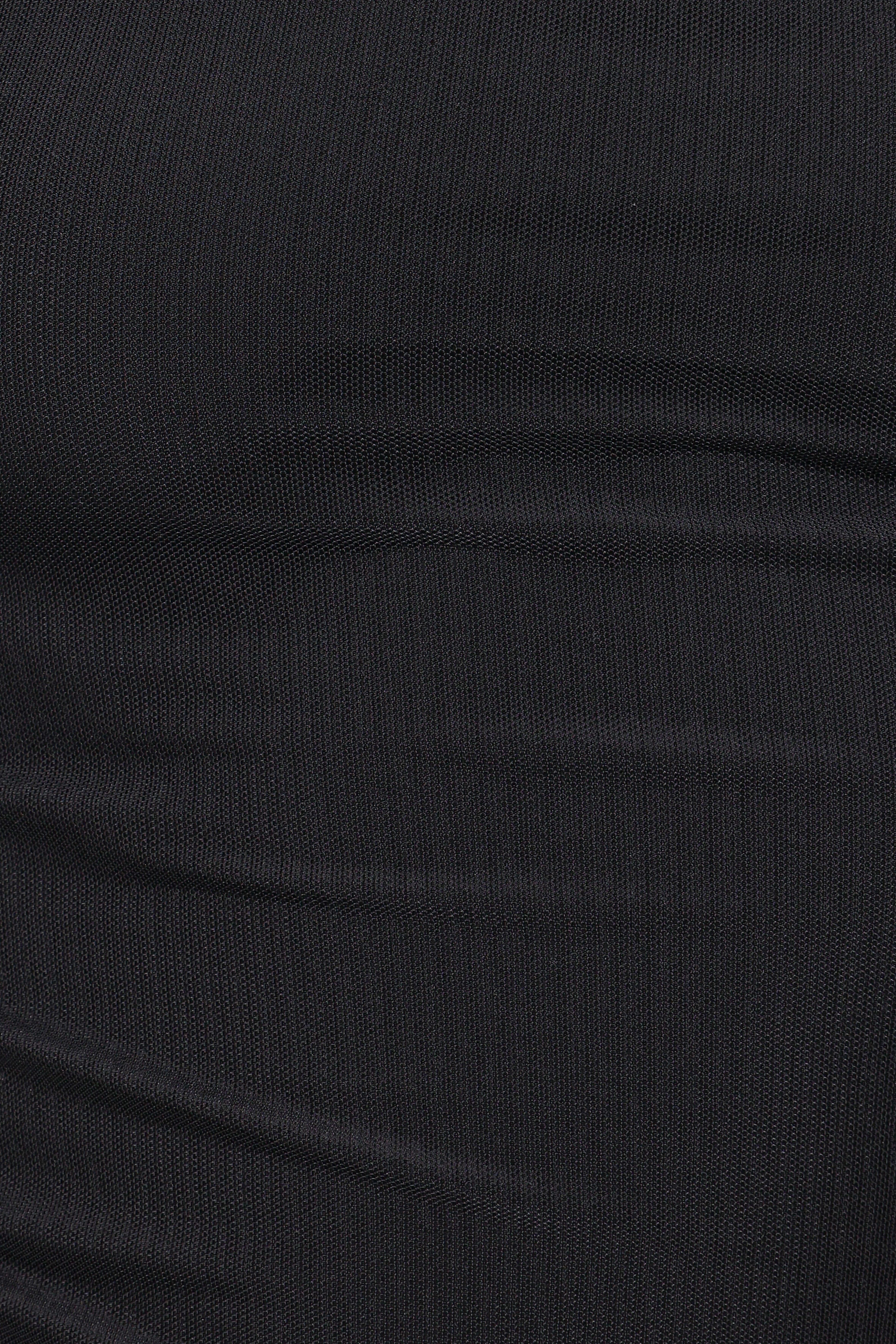Carlie Mesh One Shoulder Top - Black