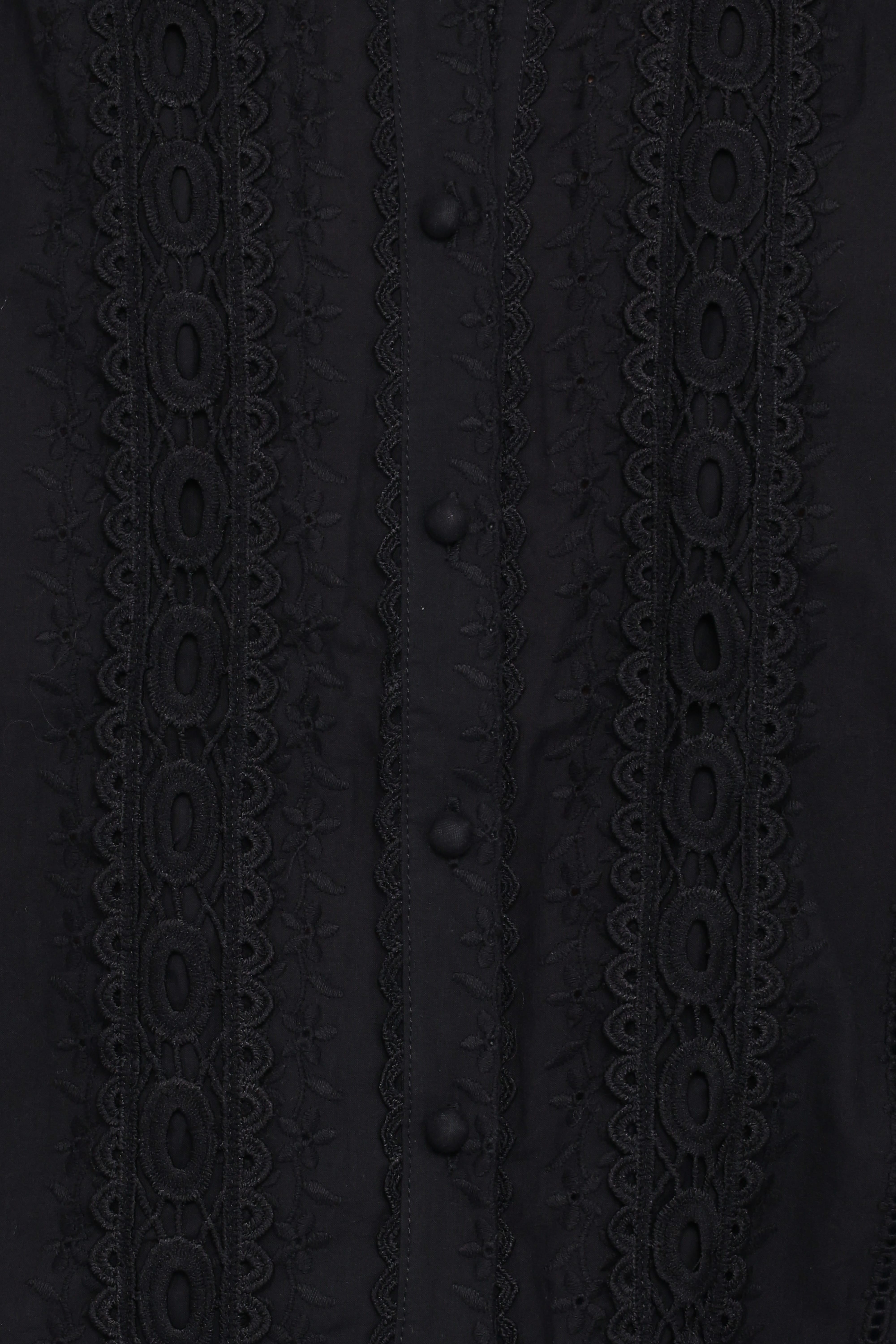Catania Lace Inset Top - Black