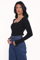 Cooper Knit Top - Black