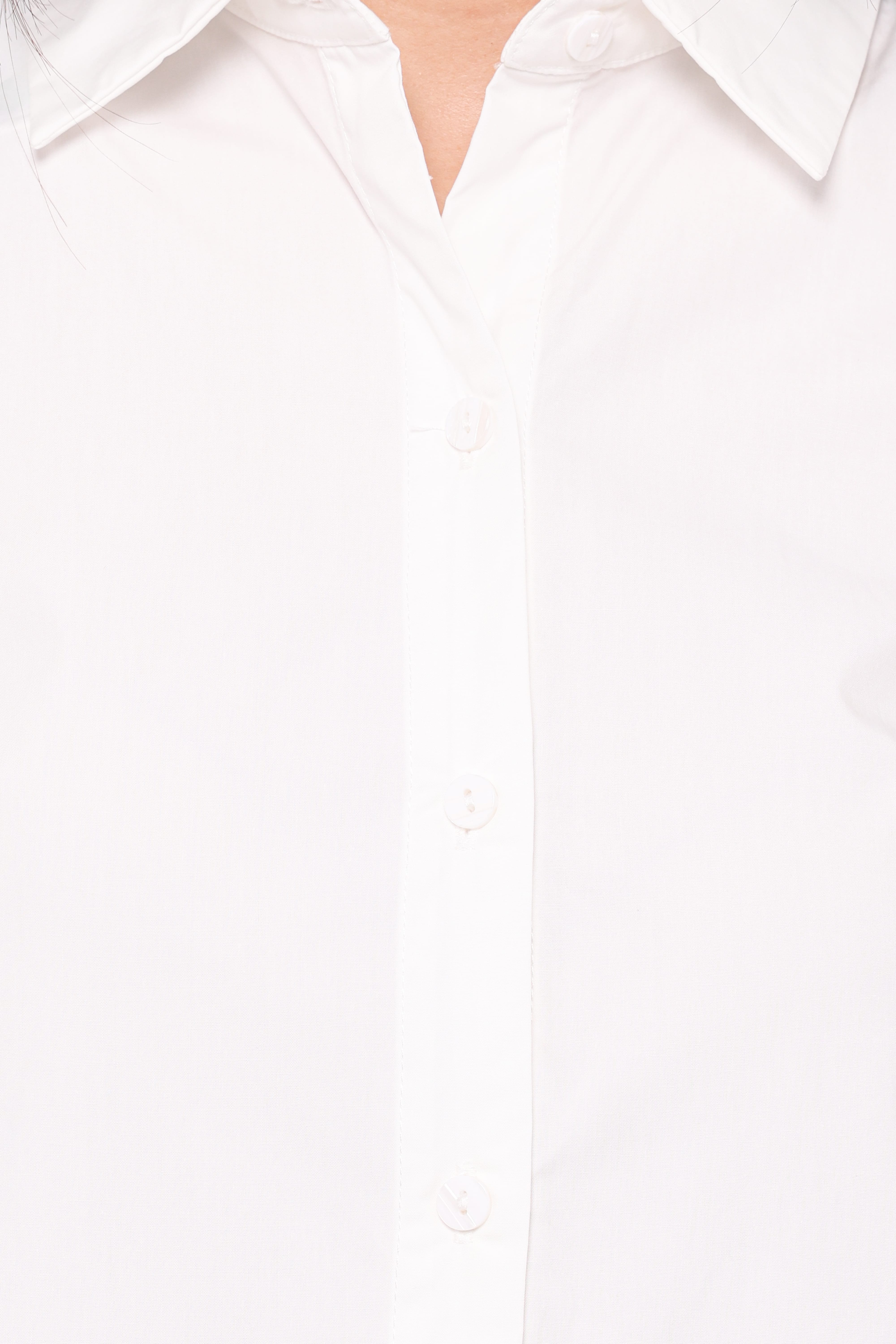 Deirdre Scallop Button Up Shirt - White