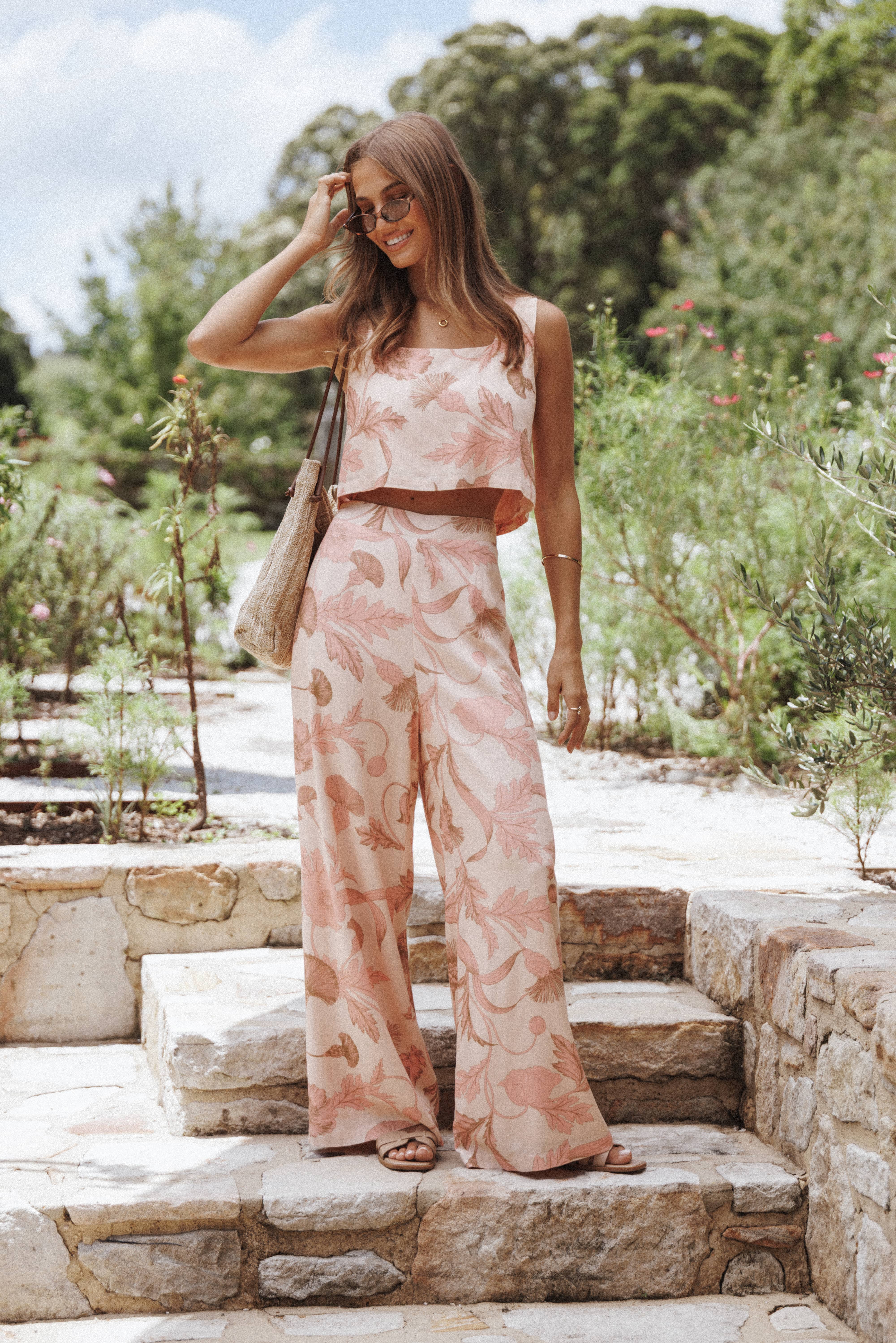 Devlin Top - Pink Floral