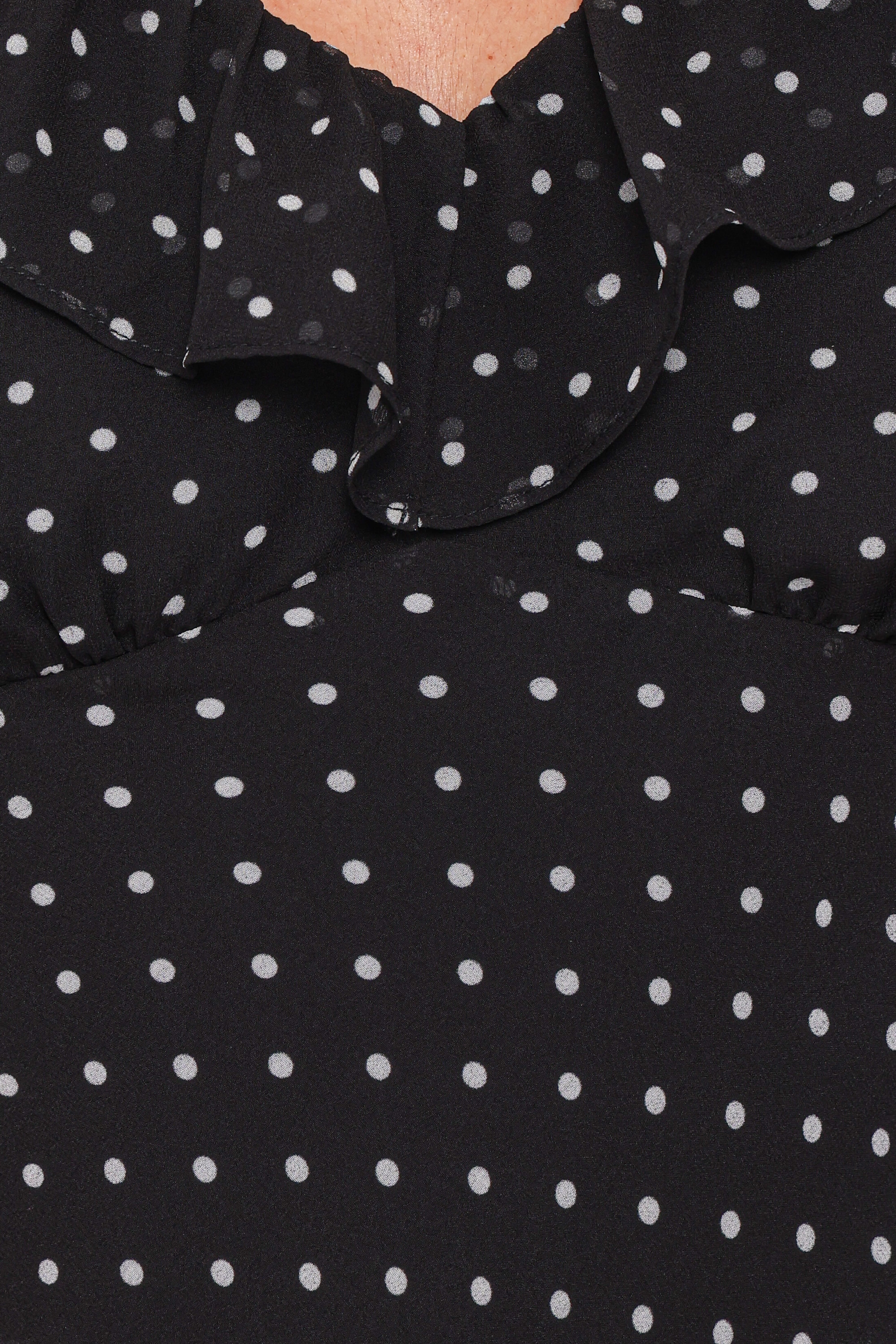 Dorado Top - Black/White Polkadot