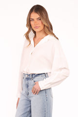 Edwards Shirt - White Stripe