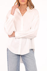Edwards Shirt - White Stripe