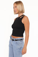 Elira Cut Out Tank - Black