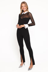 Ethan Tuxedo Bodysuit - Black