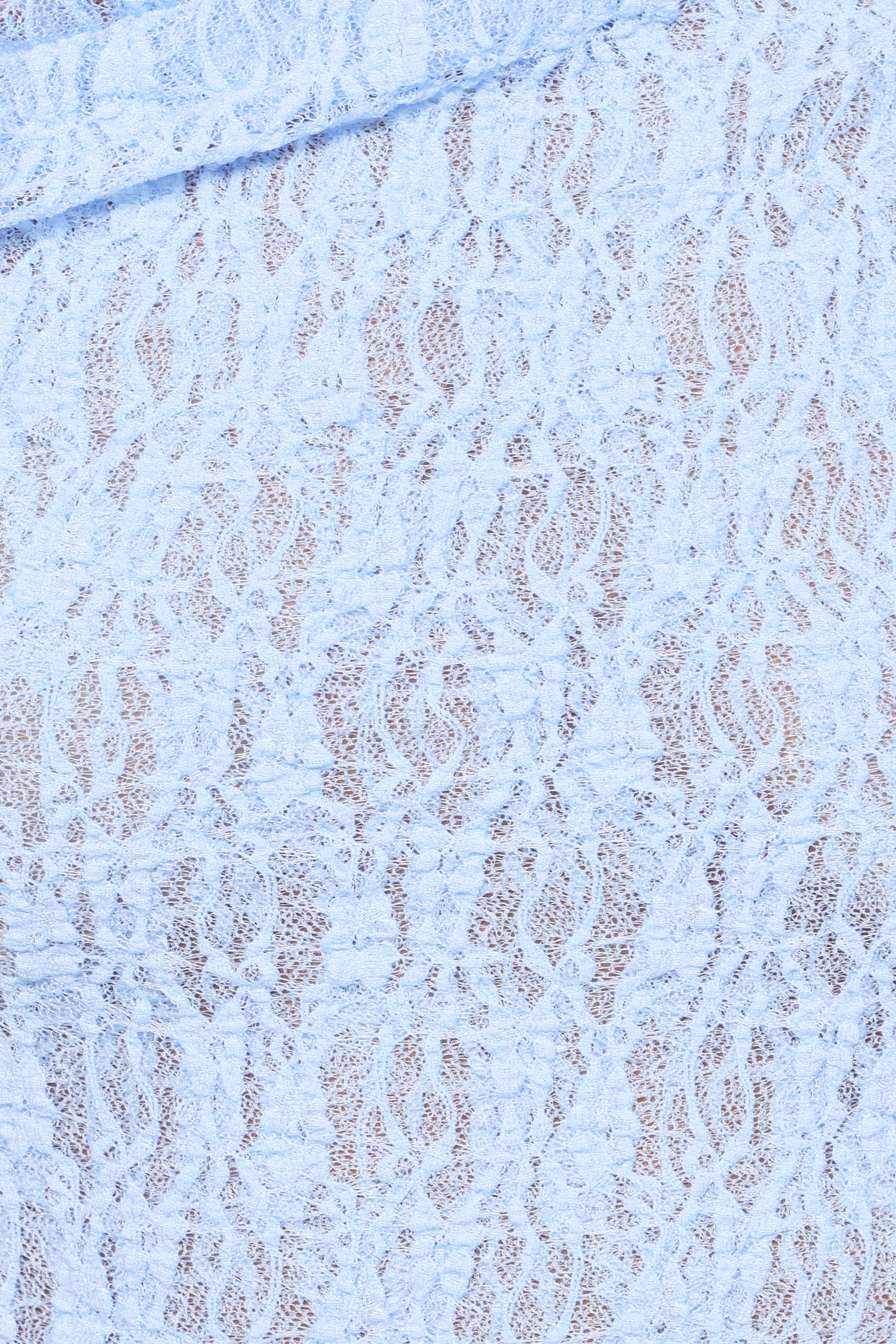 Faeriel Off Shoulder Lace Knit Top - Blue
