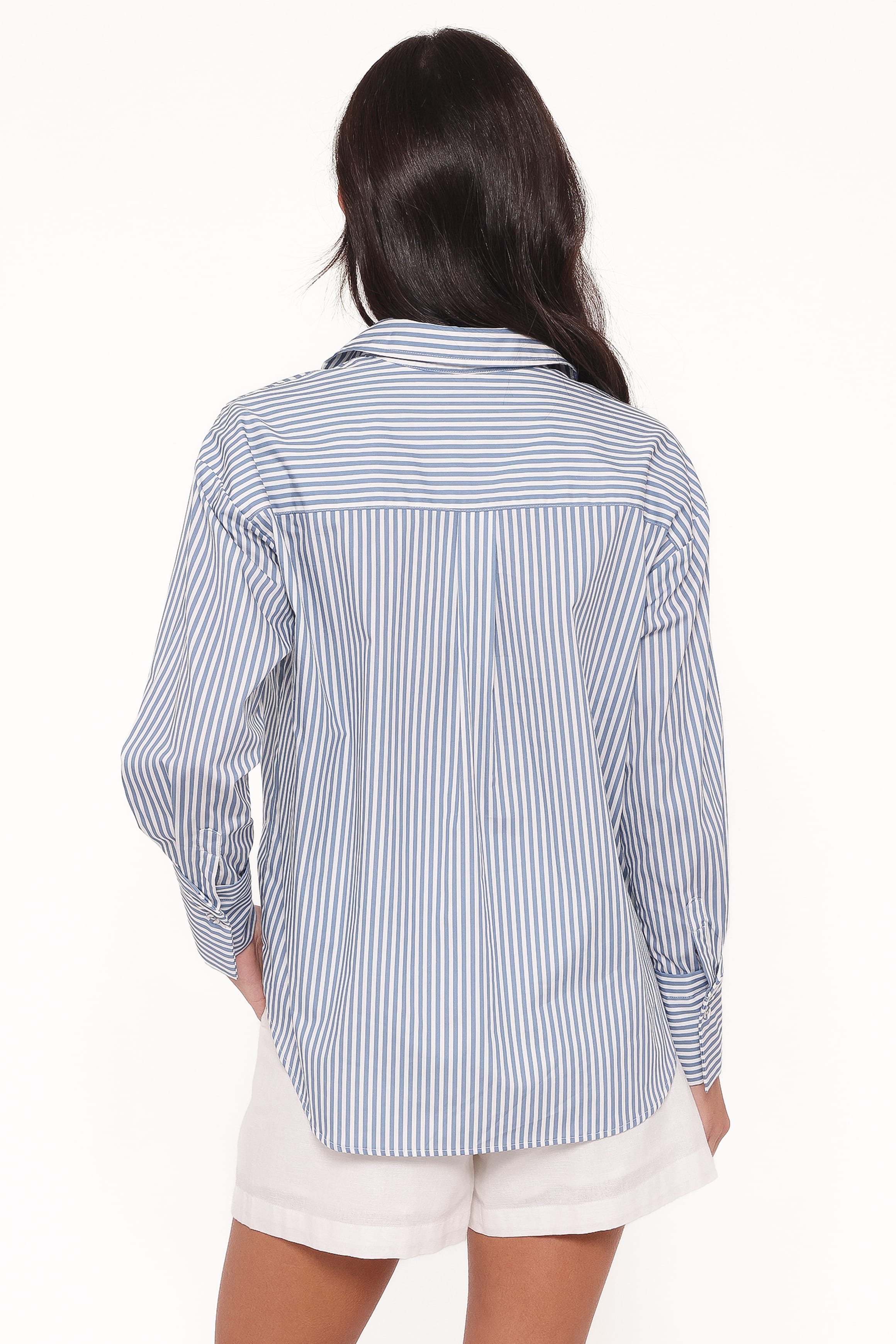Jackson Button Up Shirt - Blue Stripe