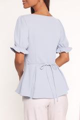 Kameran Top - Pale Blue