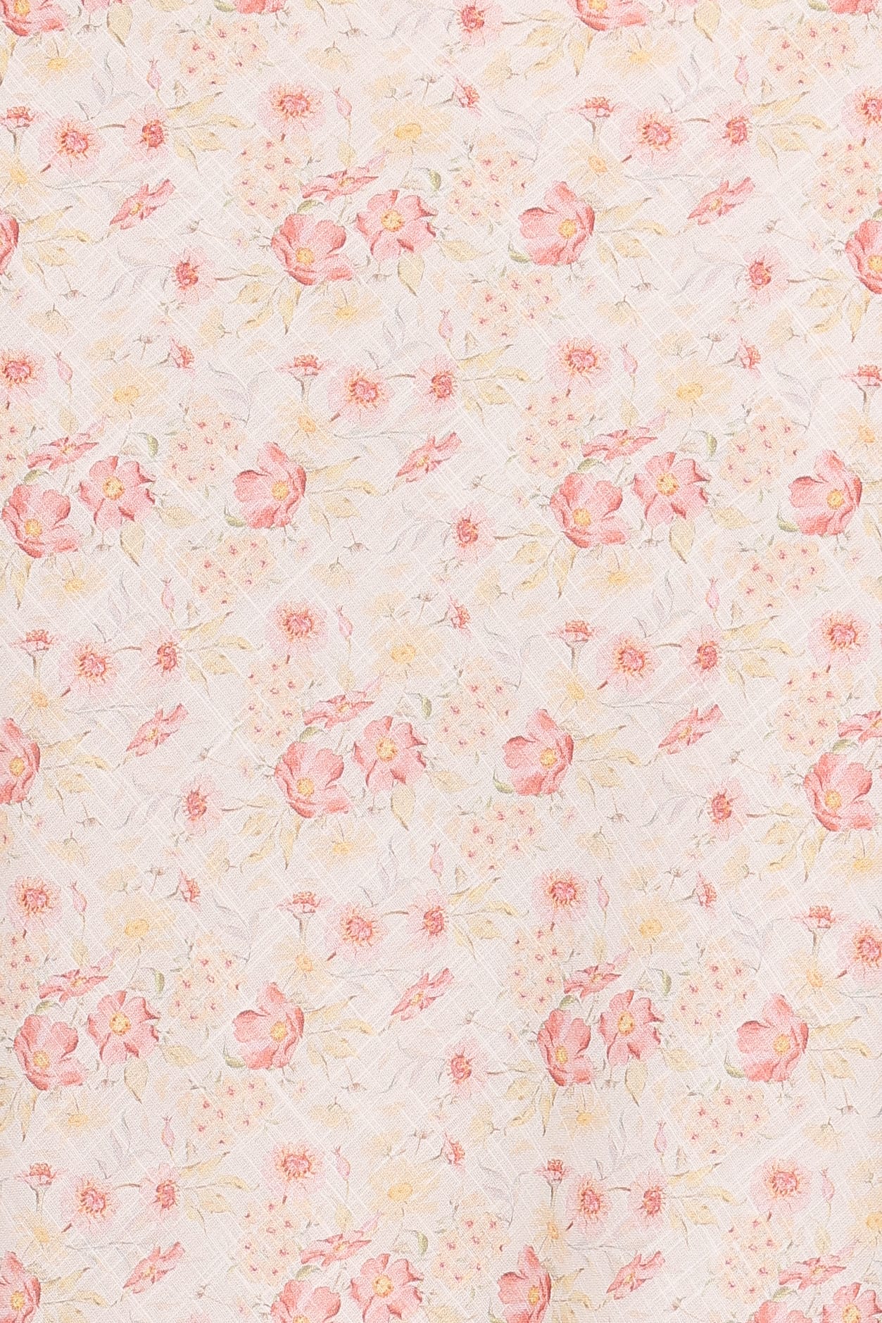 Kedra Tie Shoulder Top - Peach Ditsy Floral