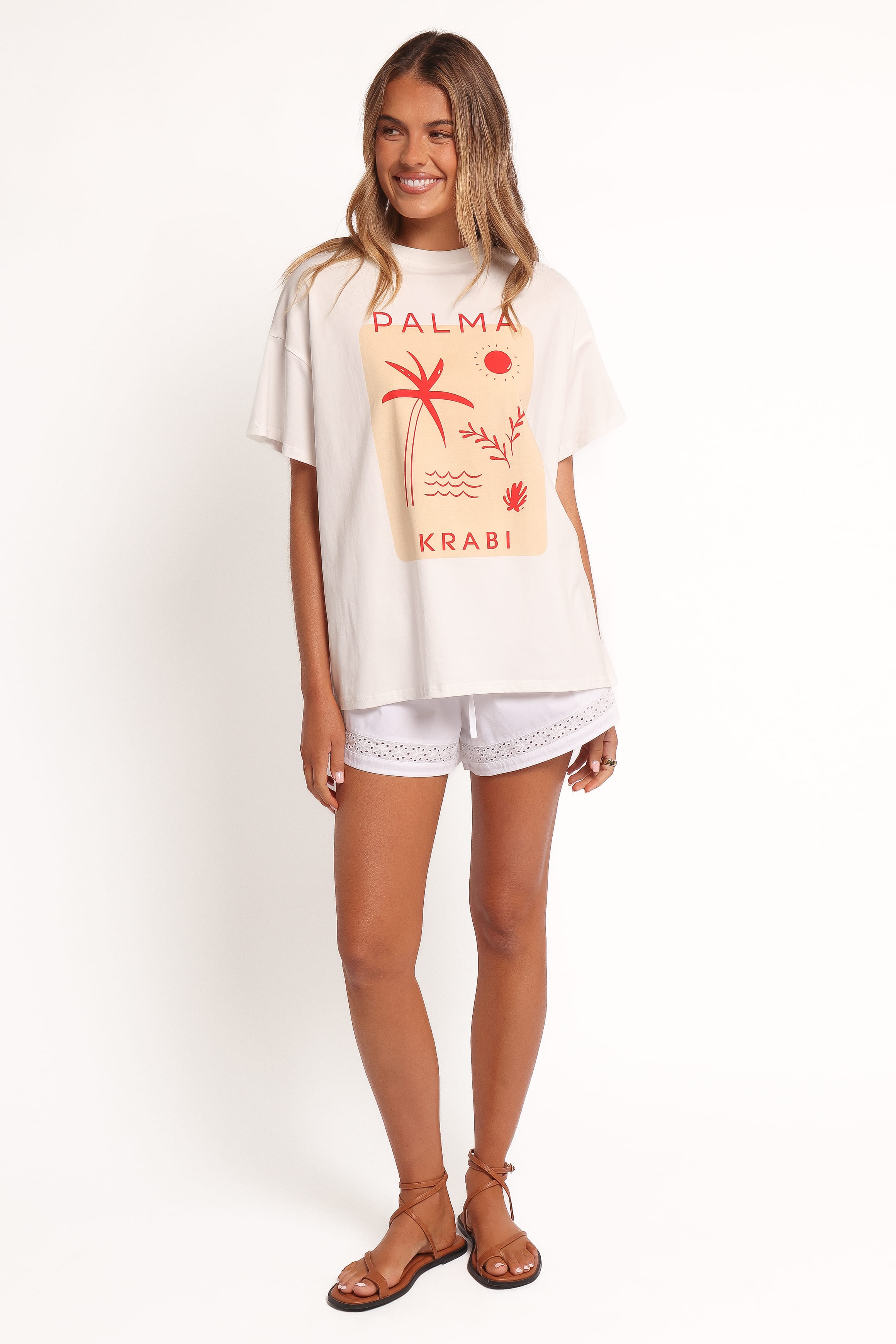 Krabi Beach Graphic Tee - White