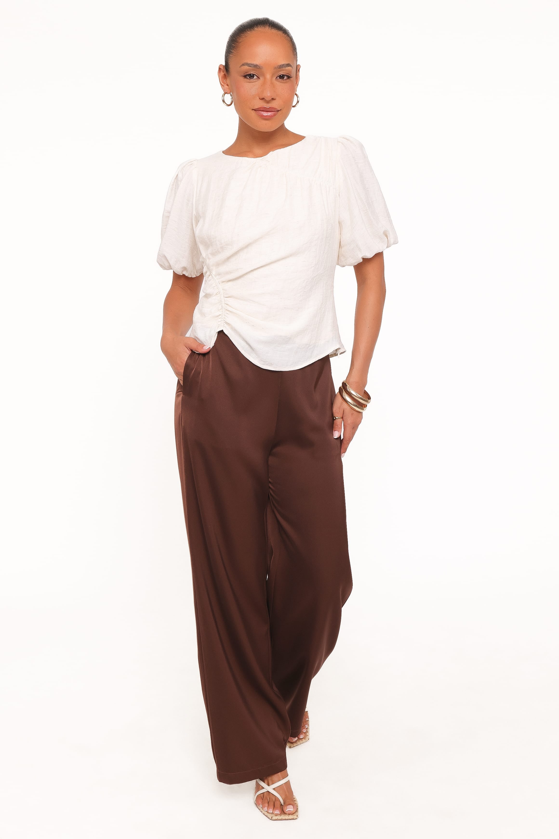 Laurel Puff Sleeve Top - Ivory