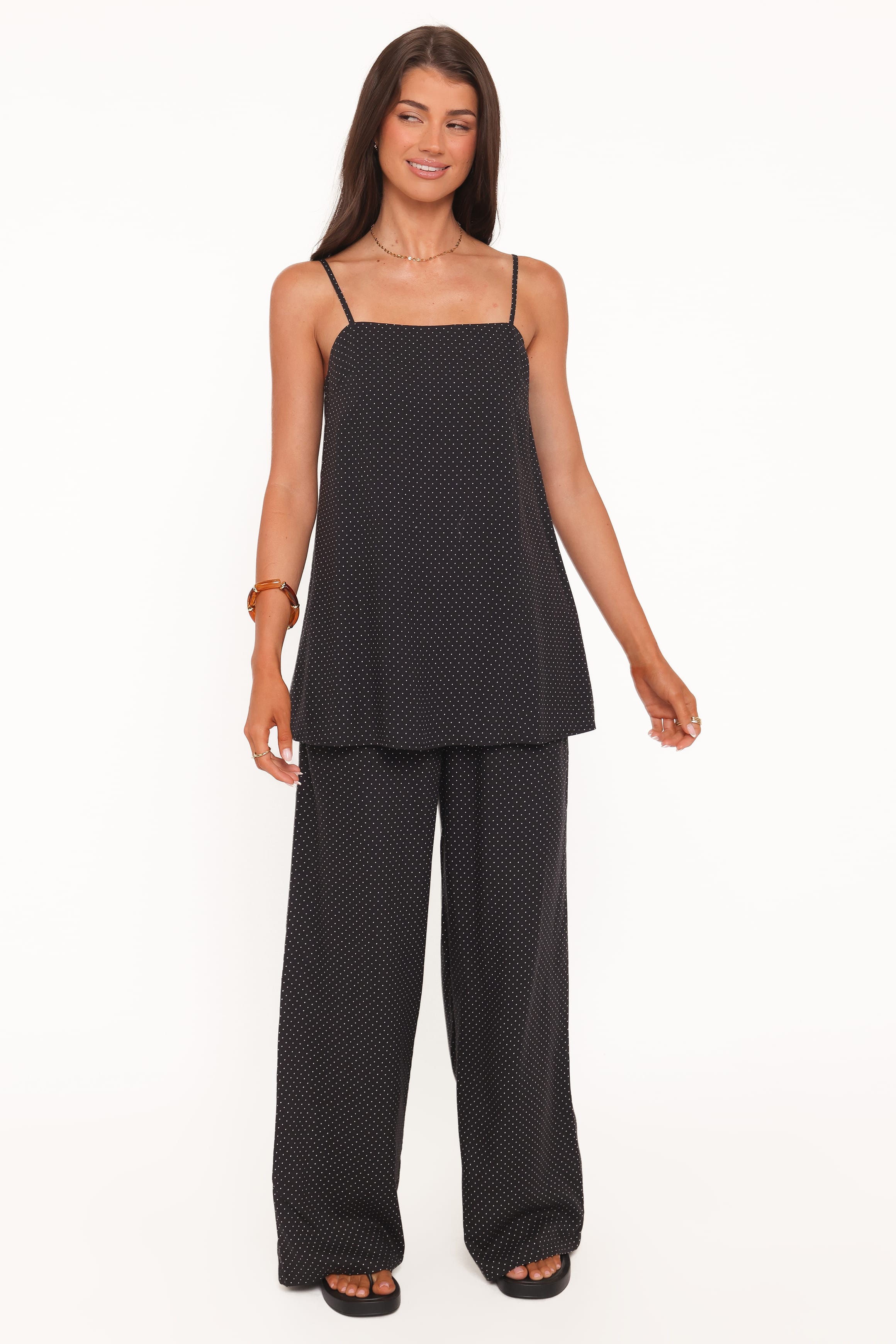 Lexi Top - Black Polkadot