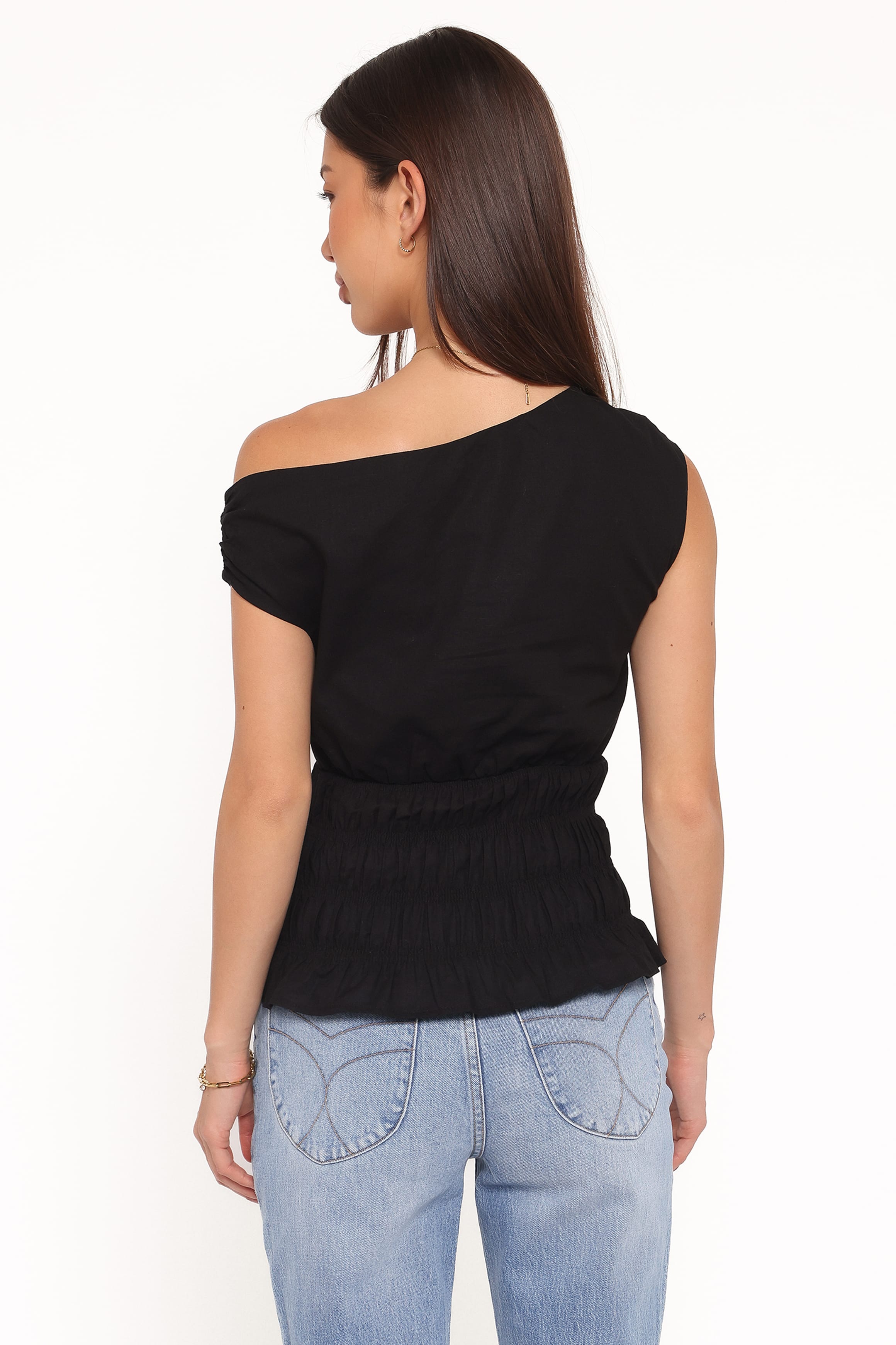 Lia Off Shoulder Top - Black