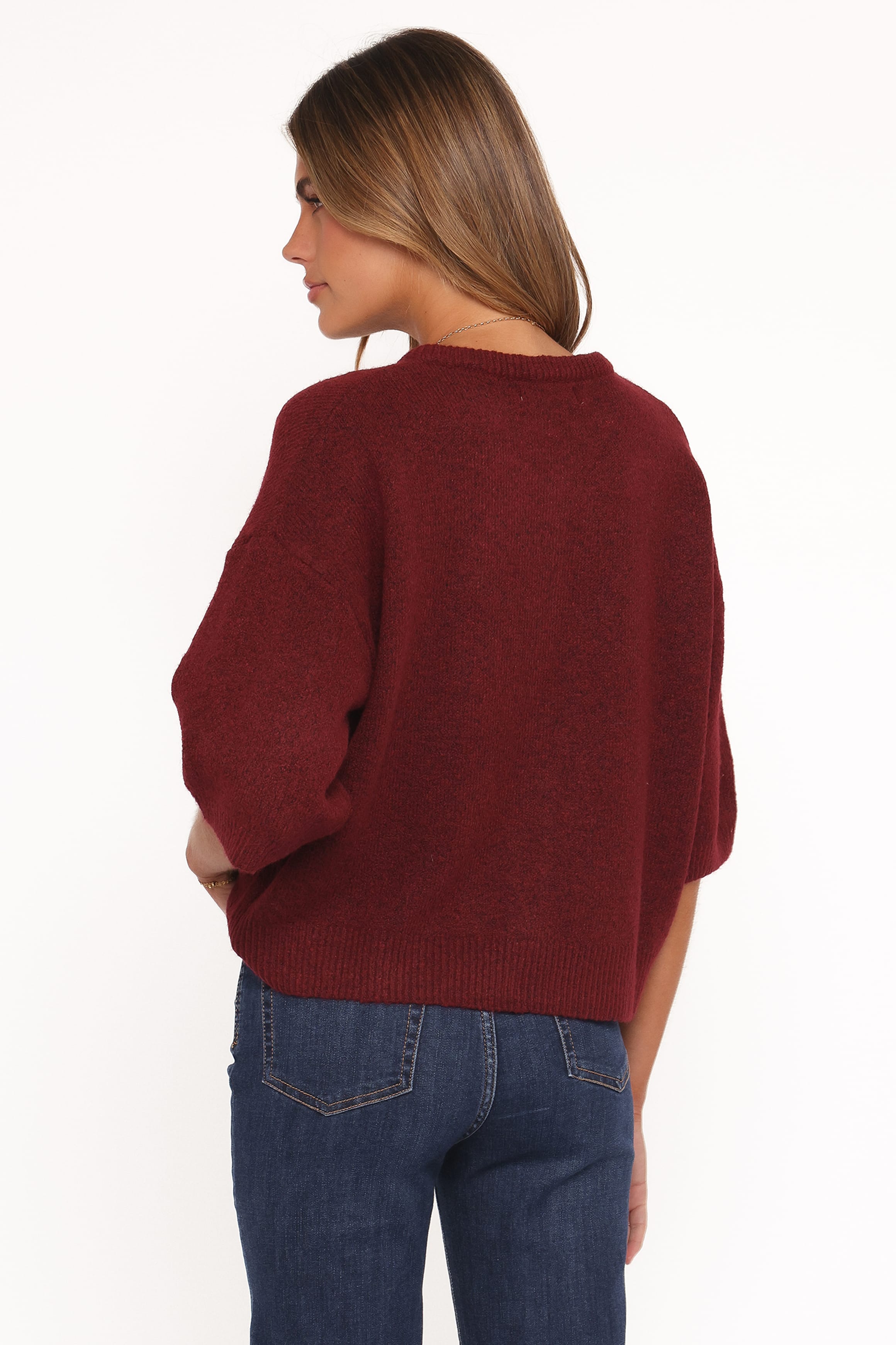 Lilith Knit Top - Wine