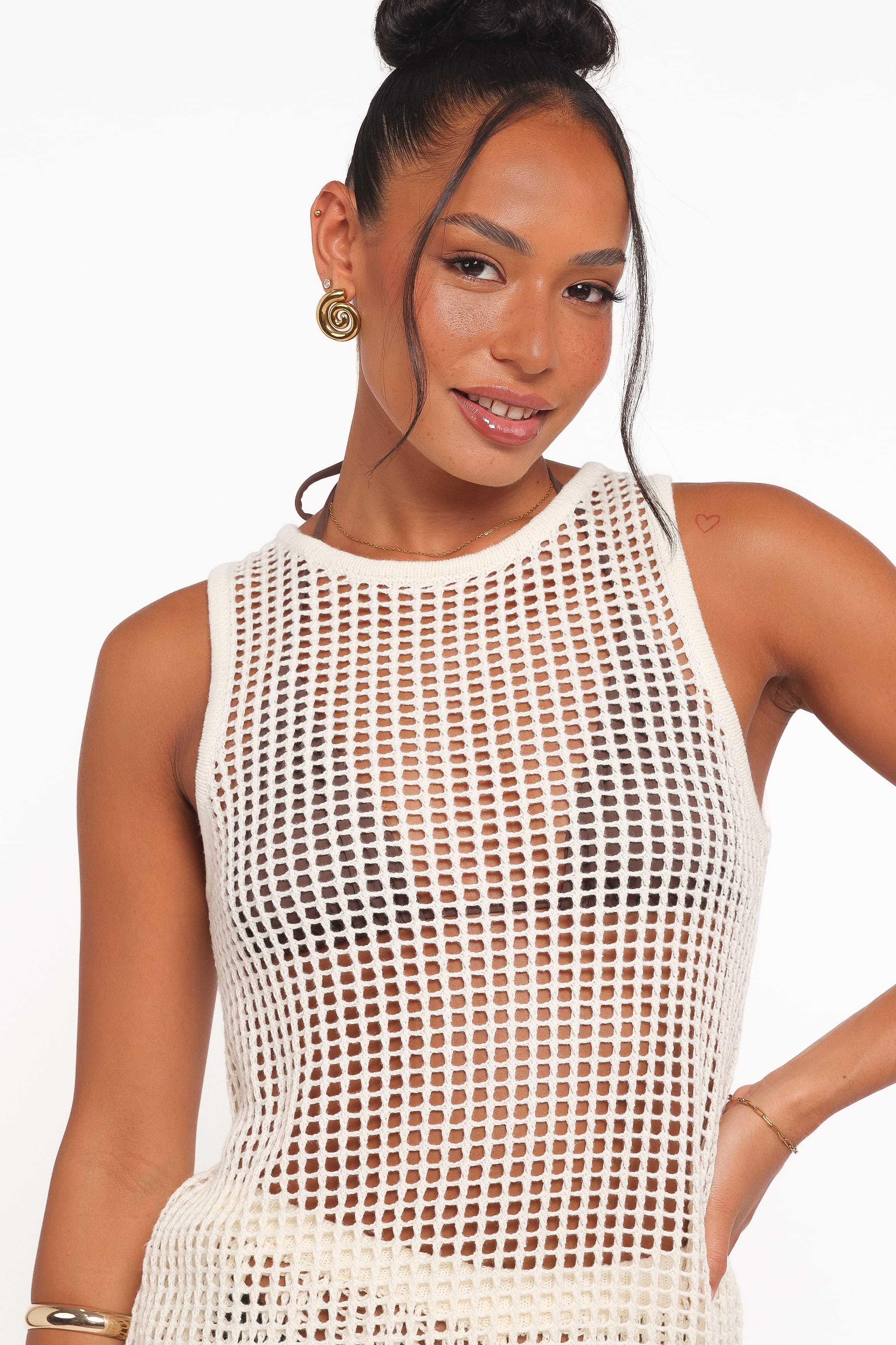 Lorna Knitted Top - Off White