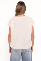 Mariana Knit Vest - Cream
