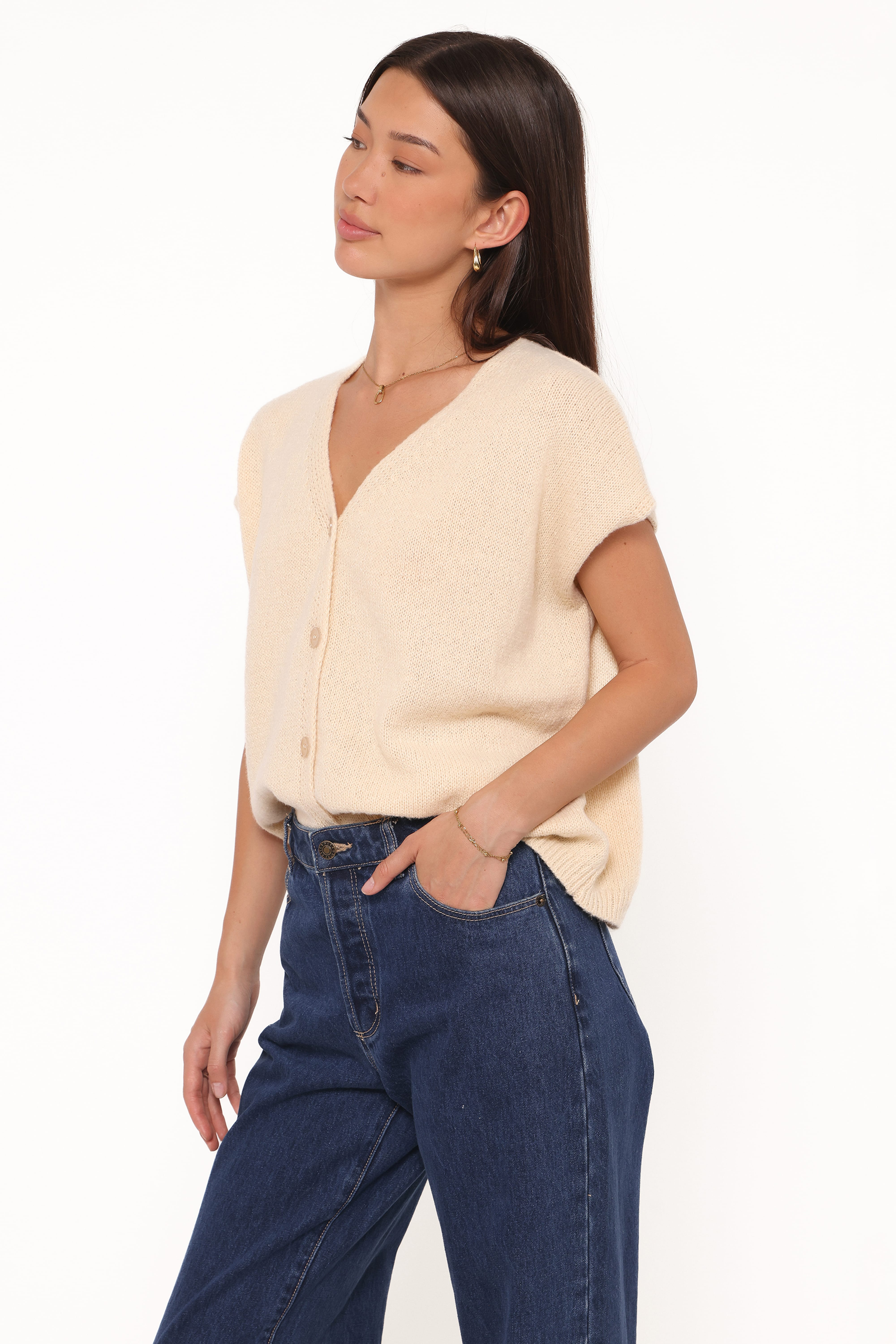 Mariana Knit Vest - Lemon