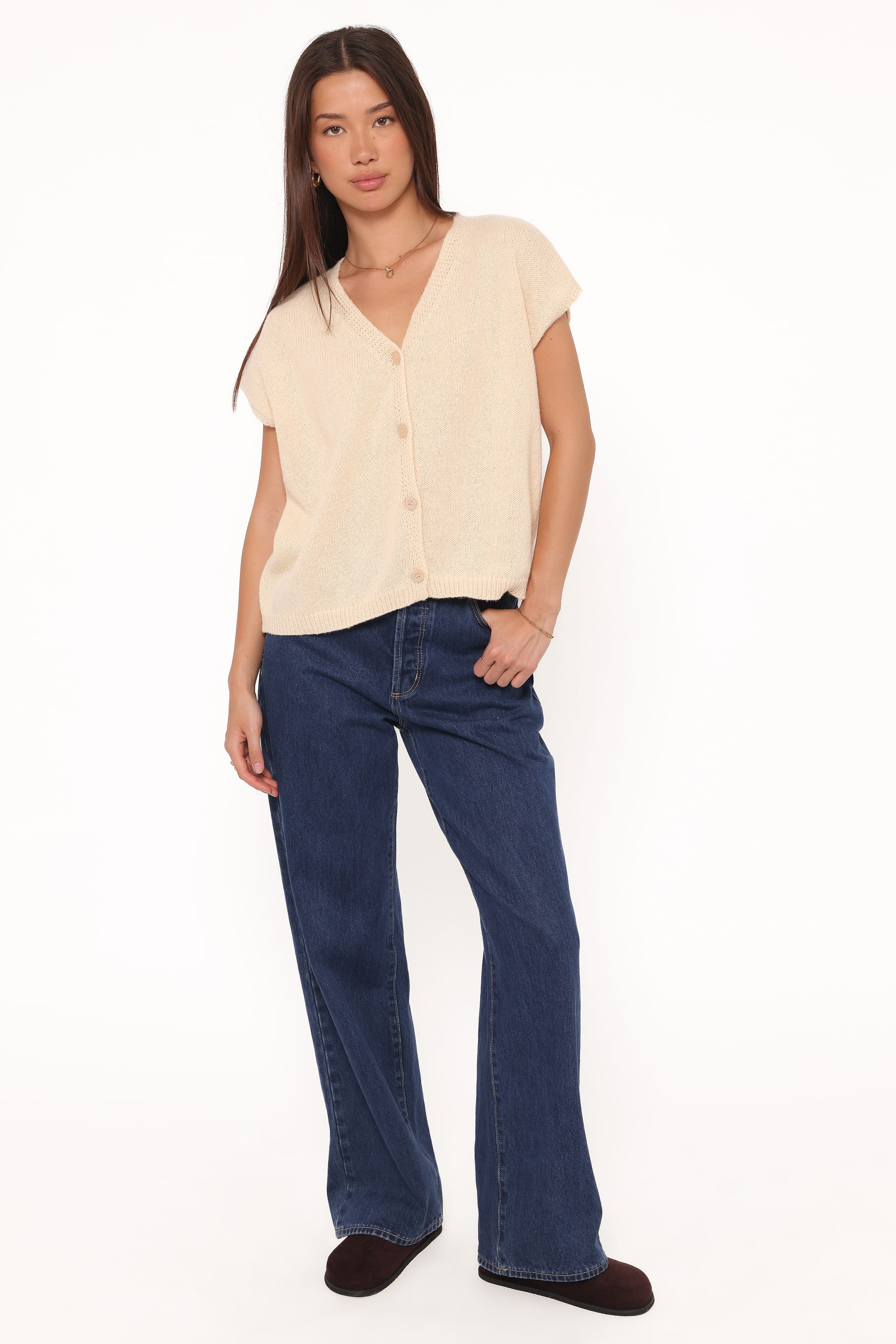 Mariana Knit Vest - Lemon