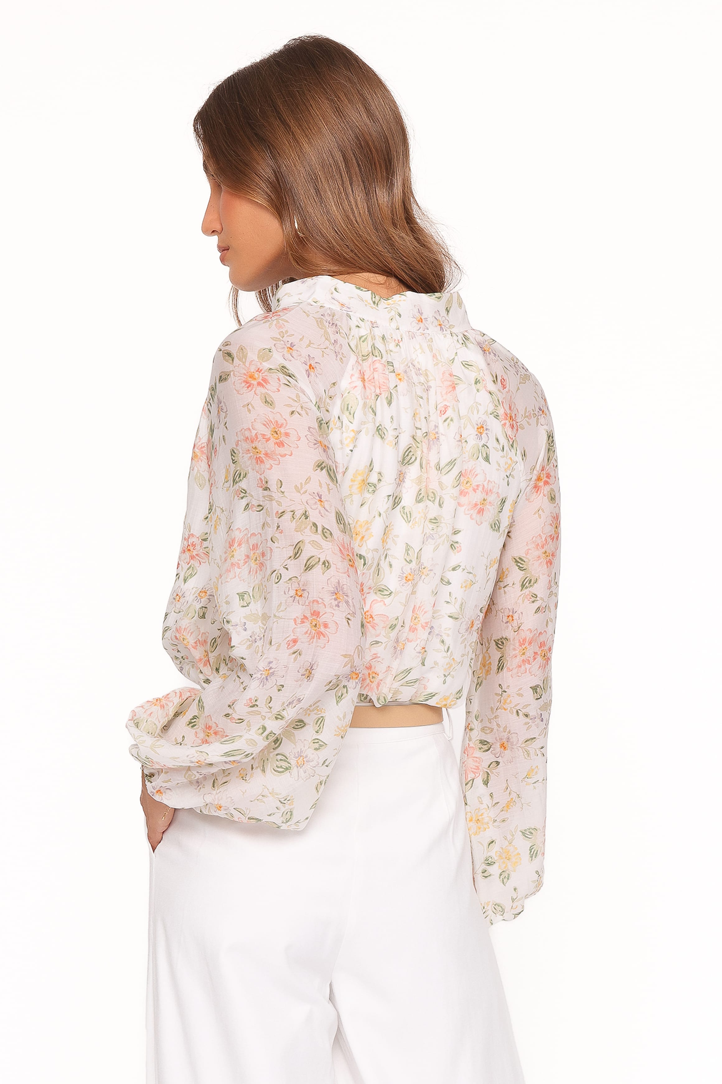 Marni Top -  White Multi Floral