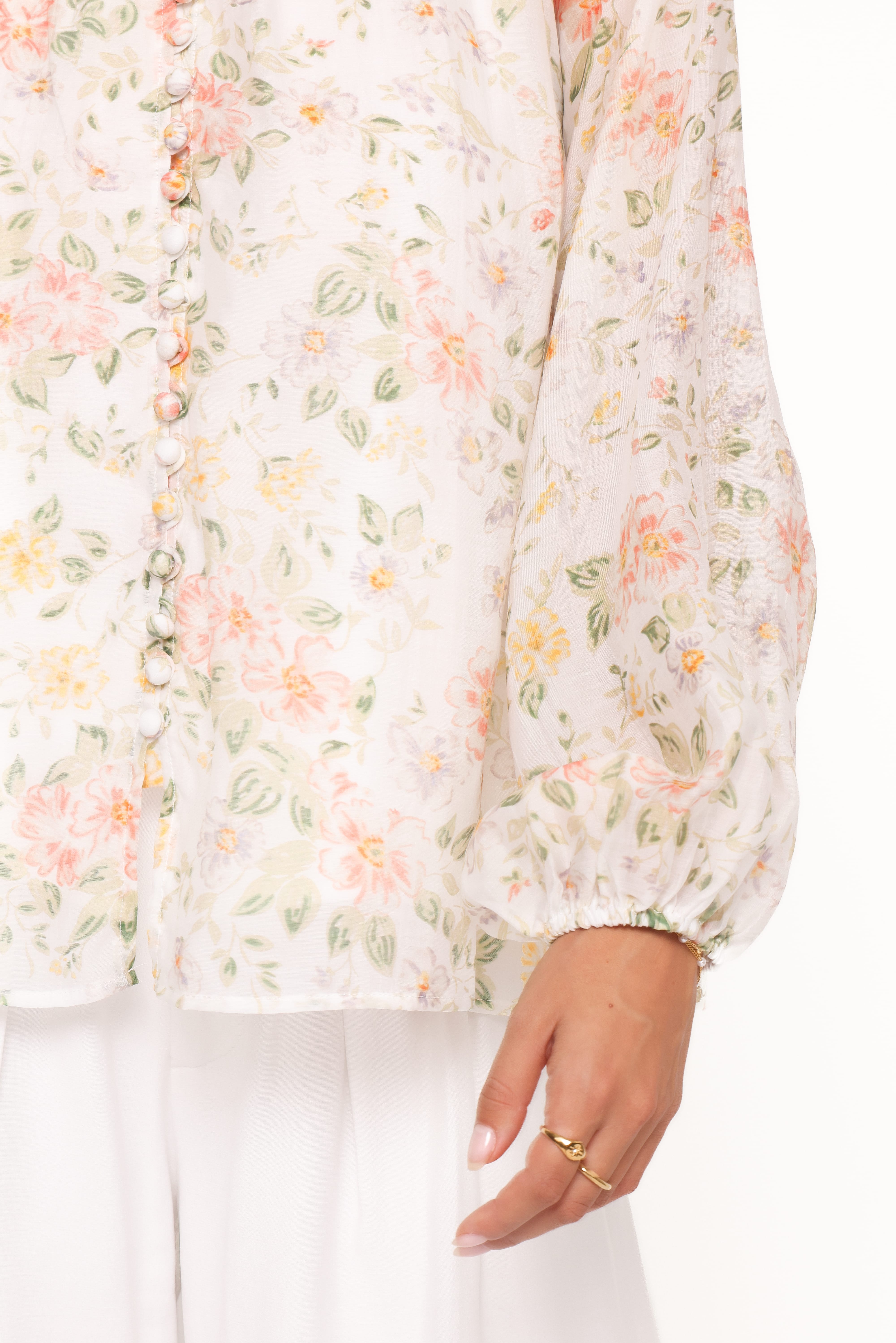 Marni Top -  White Multi Floral