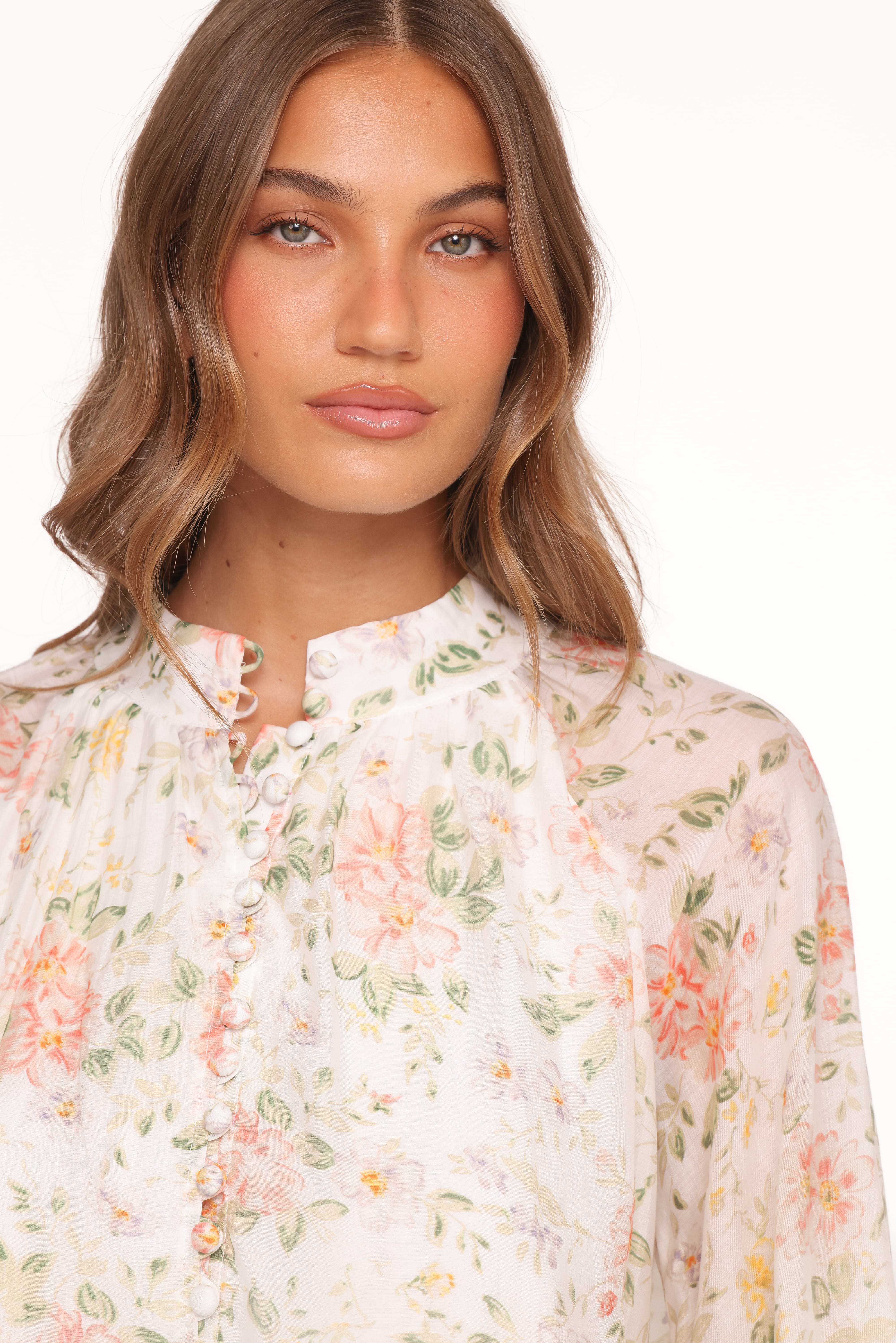 Marni Top -  White Multi Floral