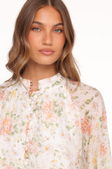 Marni Top -  White Multi Floral