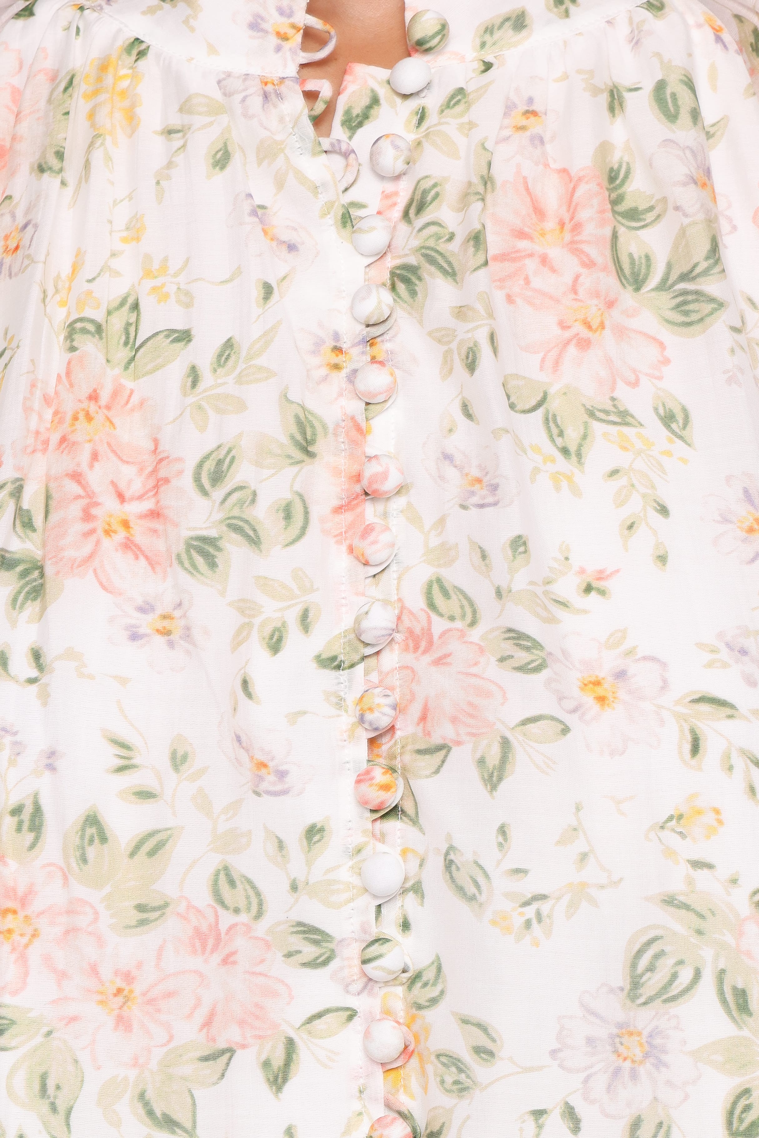 Marni Top -  White Multi Floral