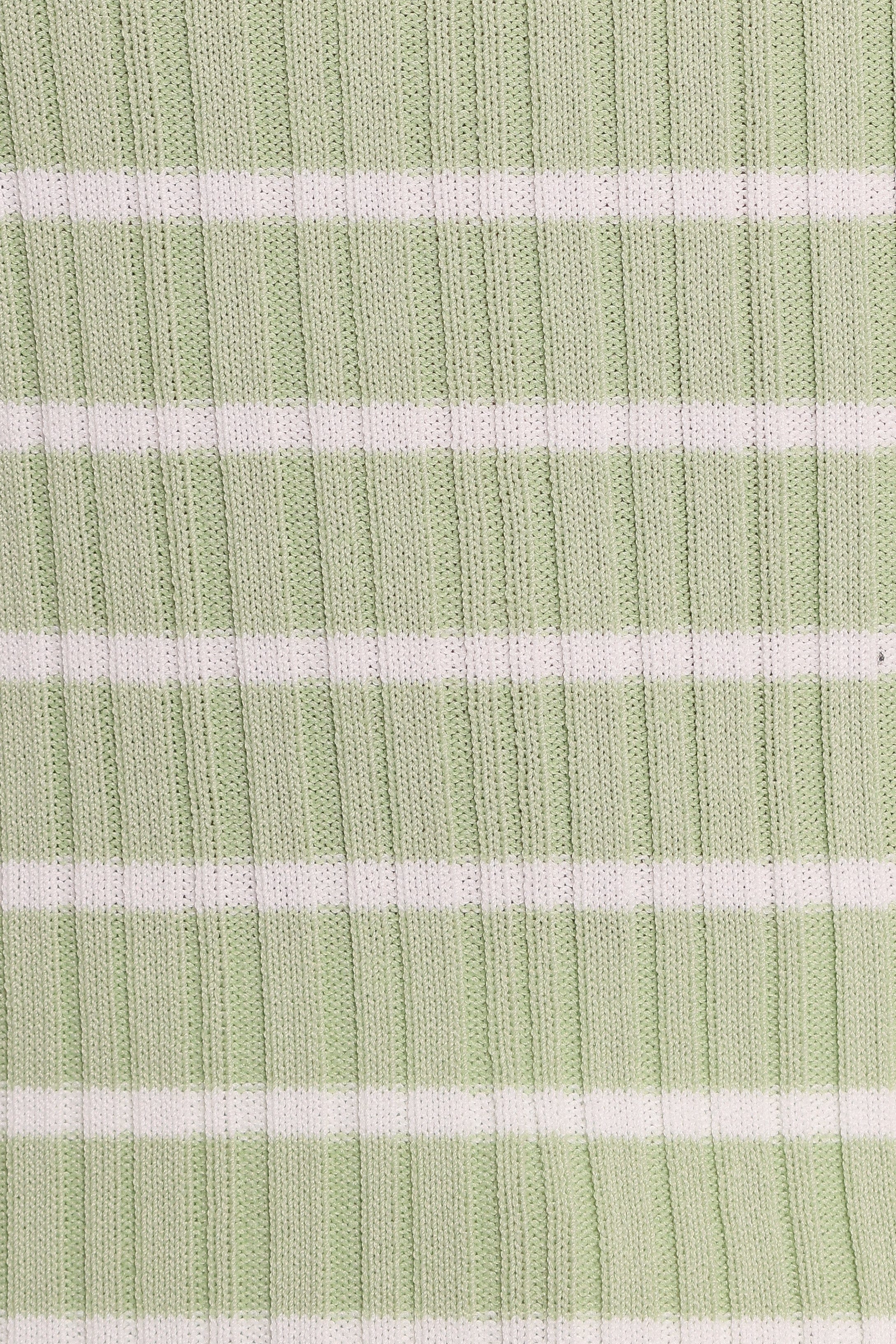 Milla Knit Top - Sage Stripe