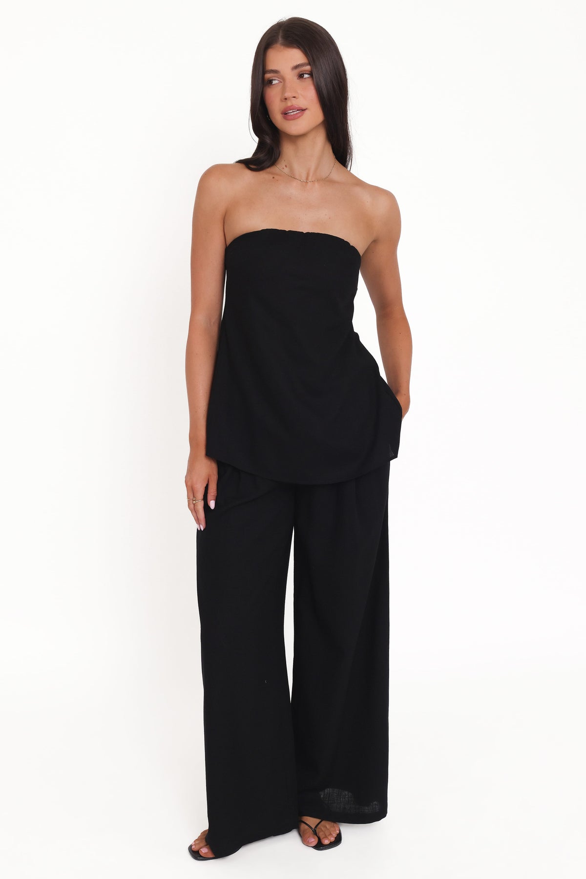 Rosemarie Strapless Top - Black