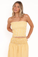 Salome Strapless Top - Mango Stripe