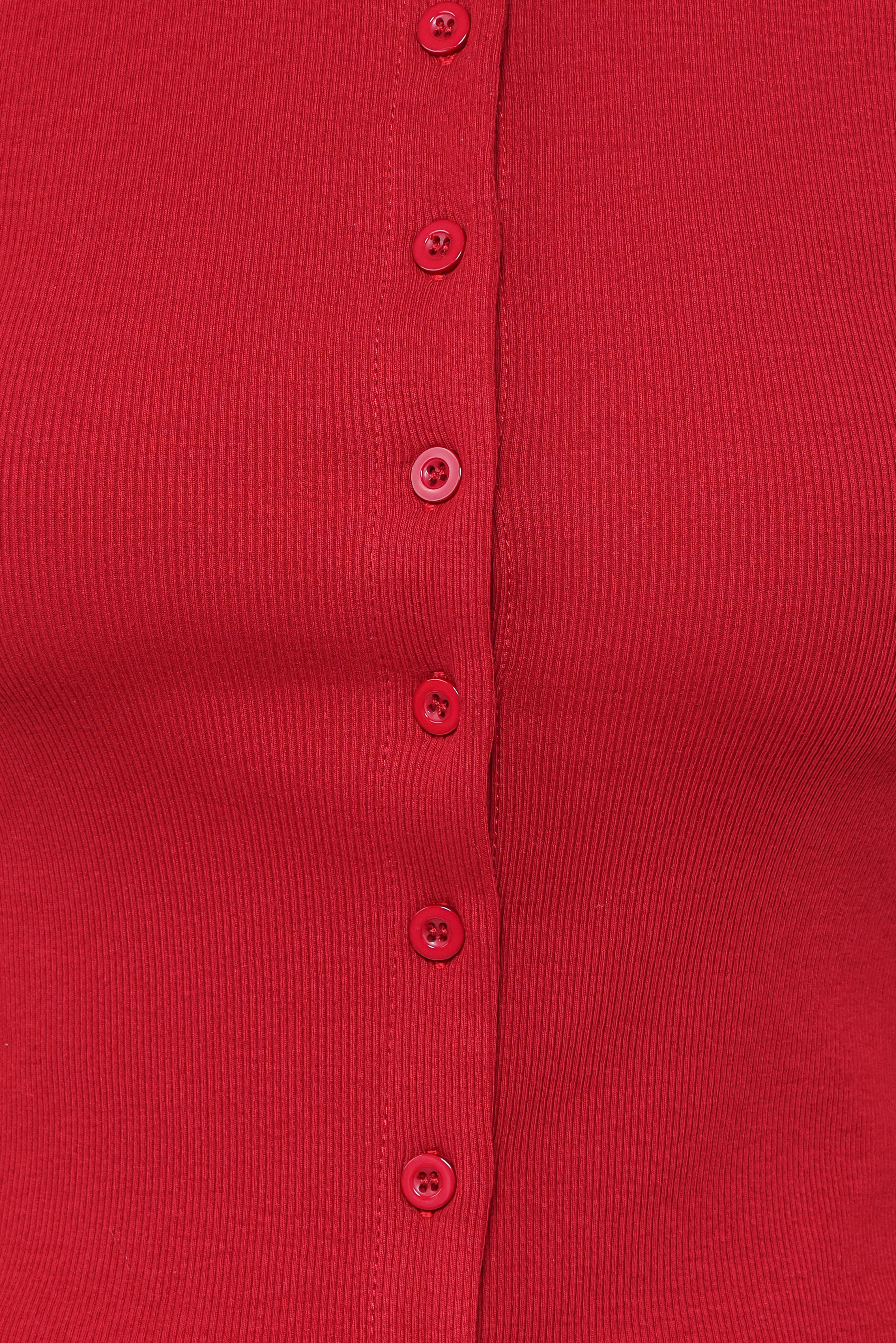 Tylarah Short Sleeve Cardigan Top - Red