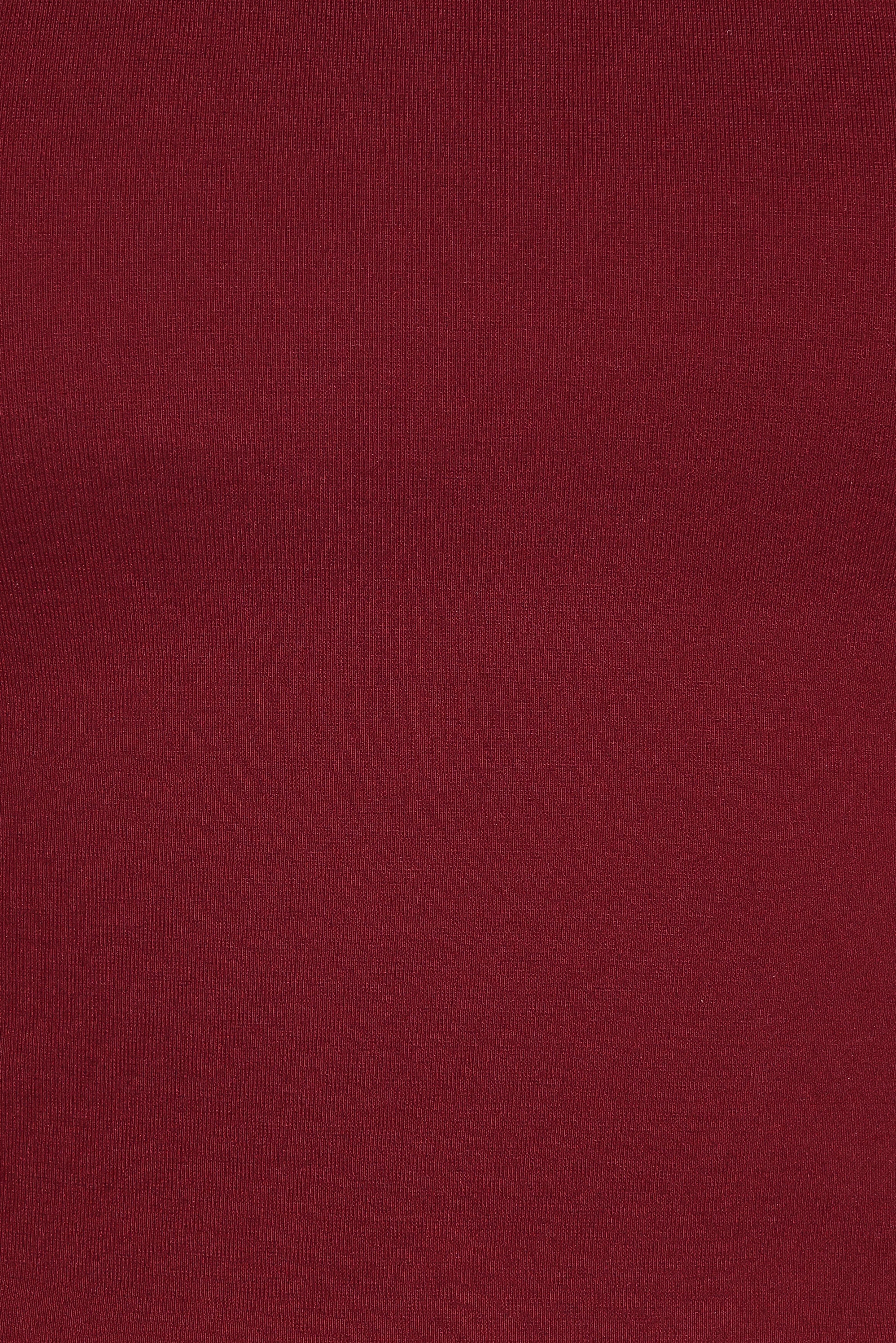 Wesson Sheer Sleeve Top - Merlot
