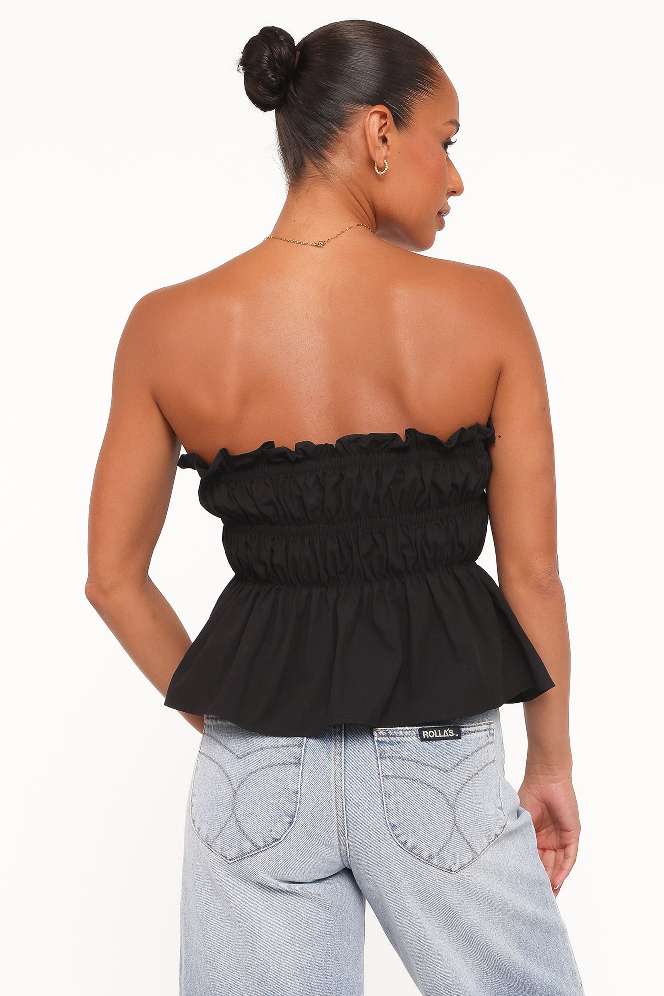 Wilhelmina Strapless Top - Black