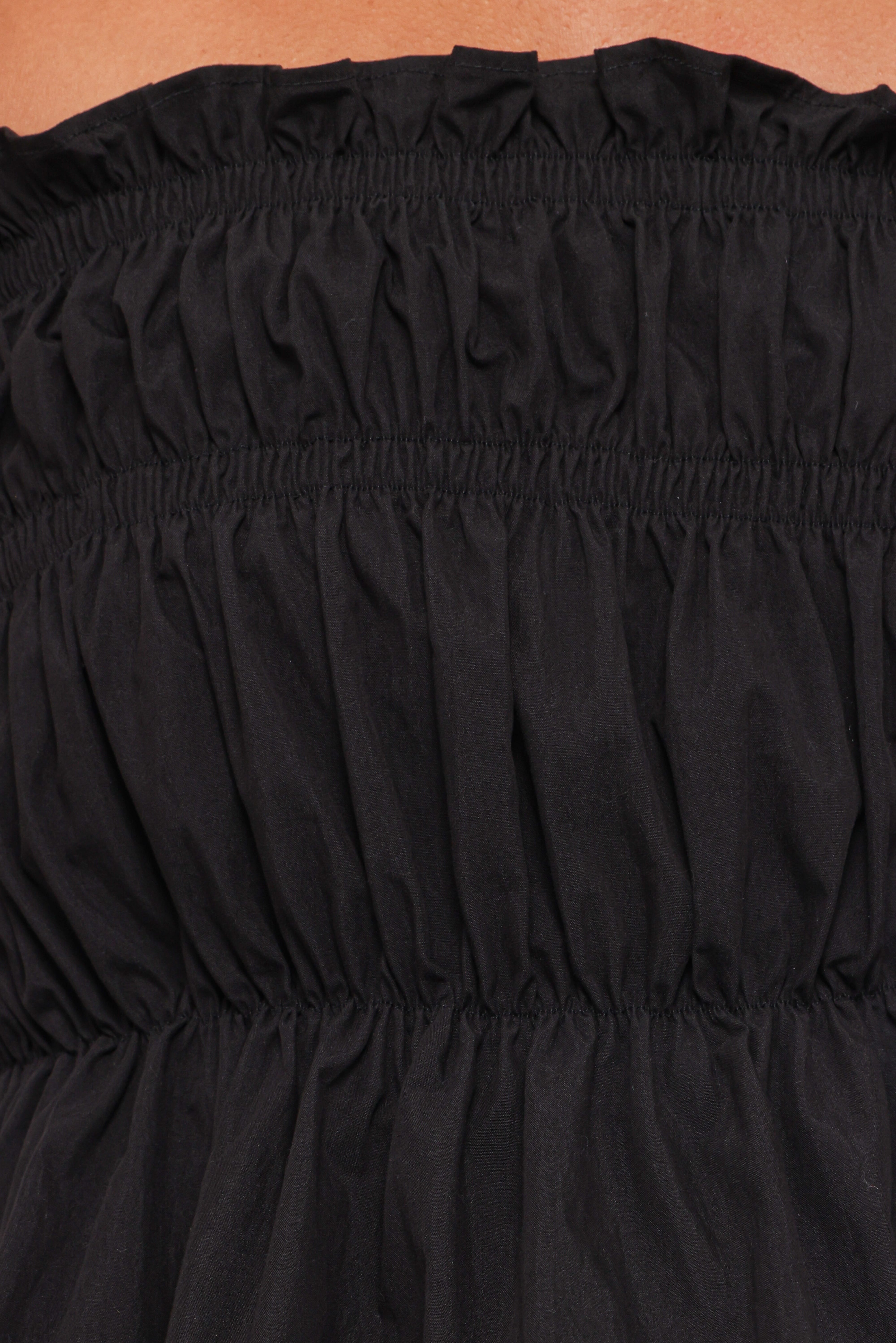 Wilhelmina Strapless Top - Black