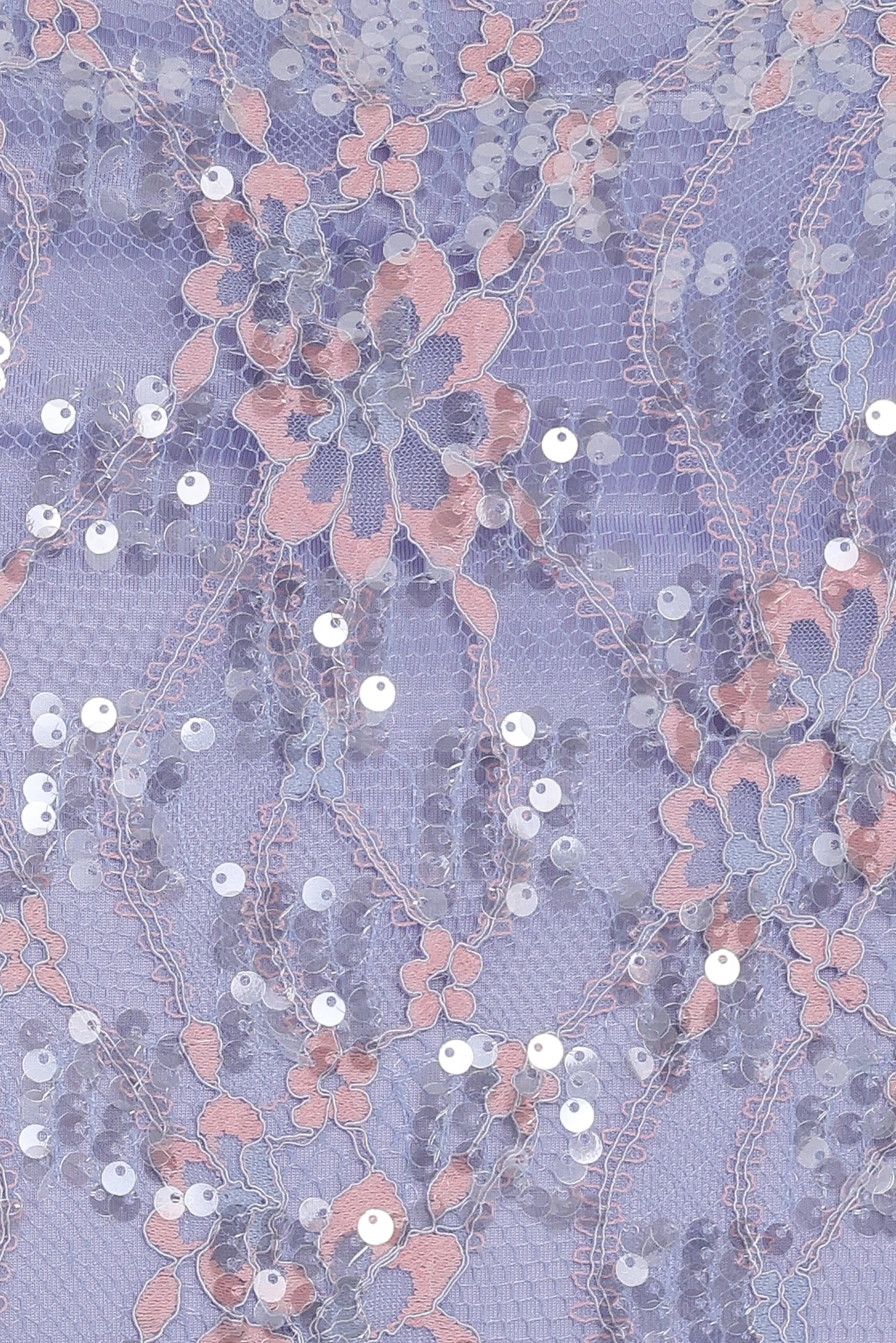 Yonder Sheer Lace Tee Top - Purple