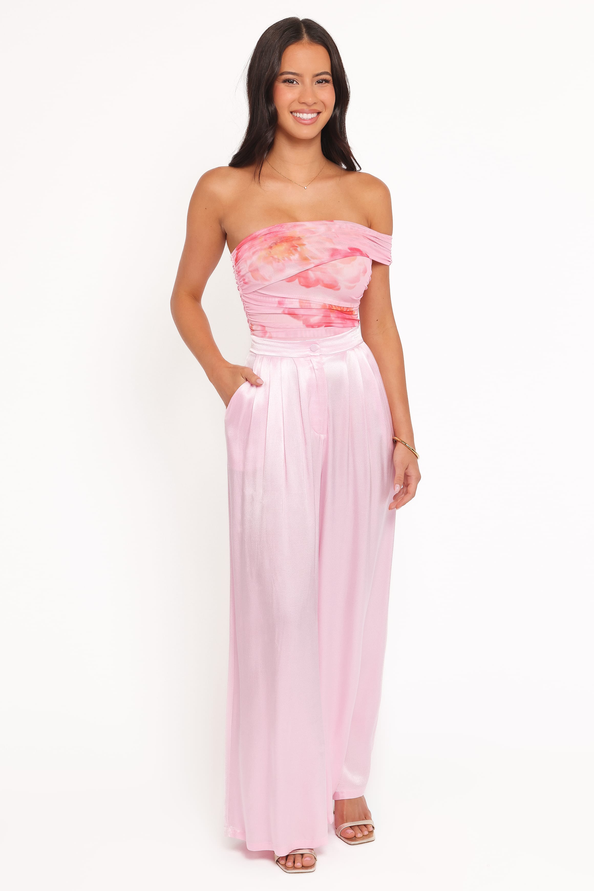 Zachary One Shoulder Top - Pink