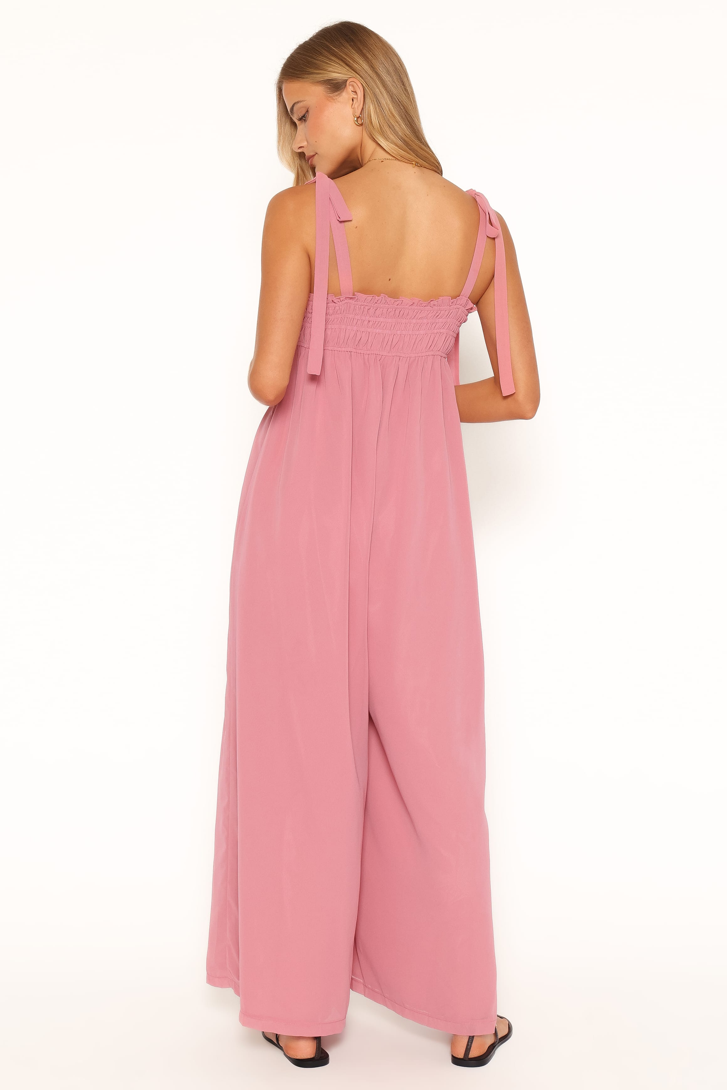 Andie Tie Jumpsuit - Rose Pink