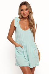 Lindy Romper - Aqua