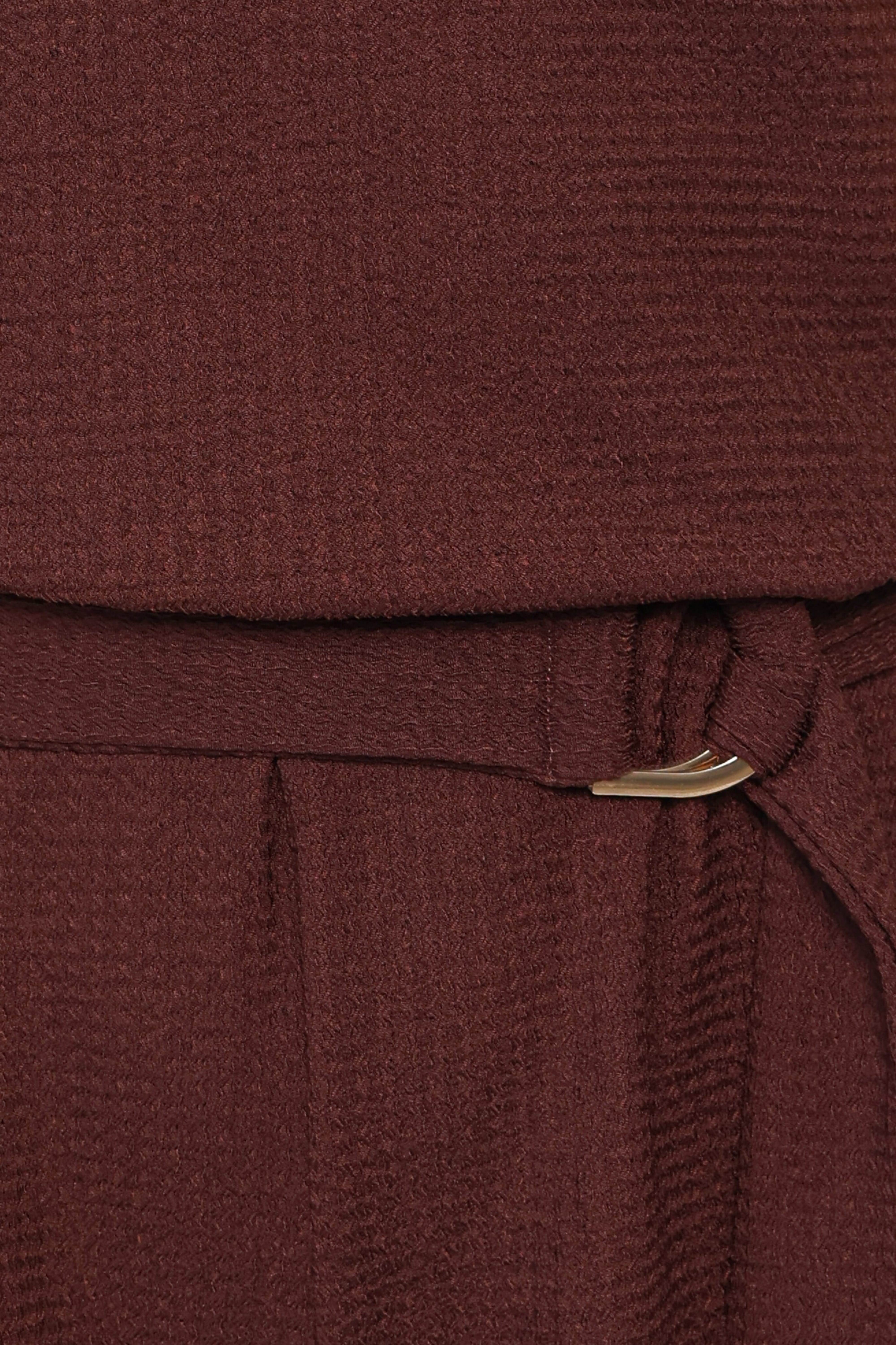 Zaia Belted Knit Romper - Chocolate Brown