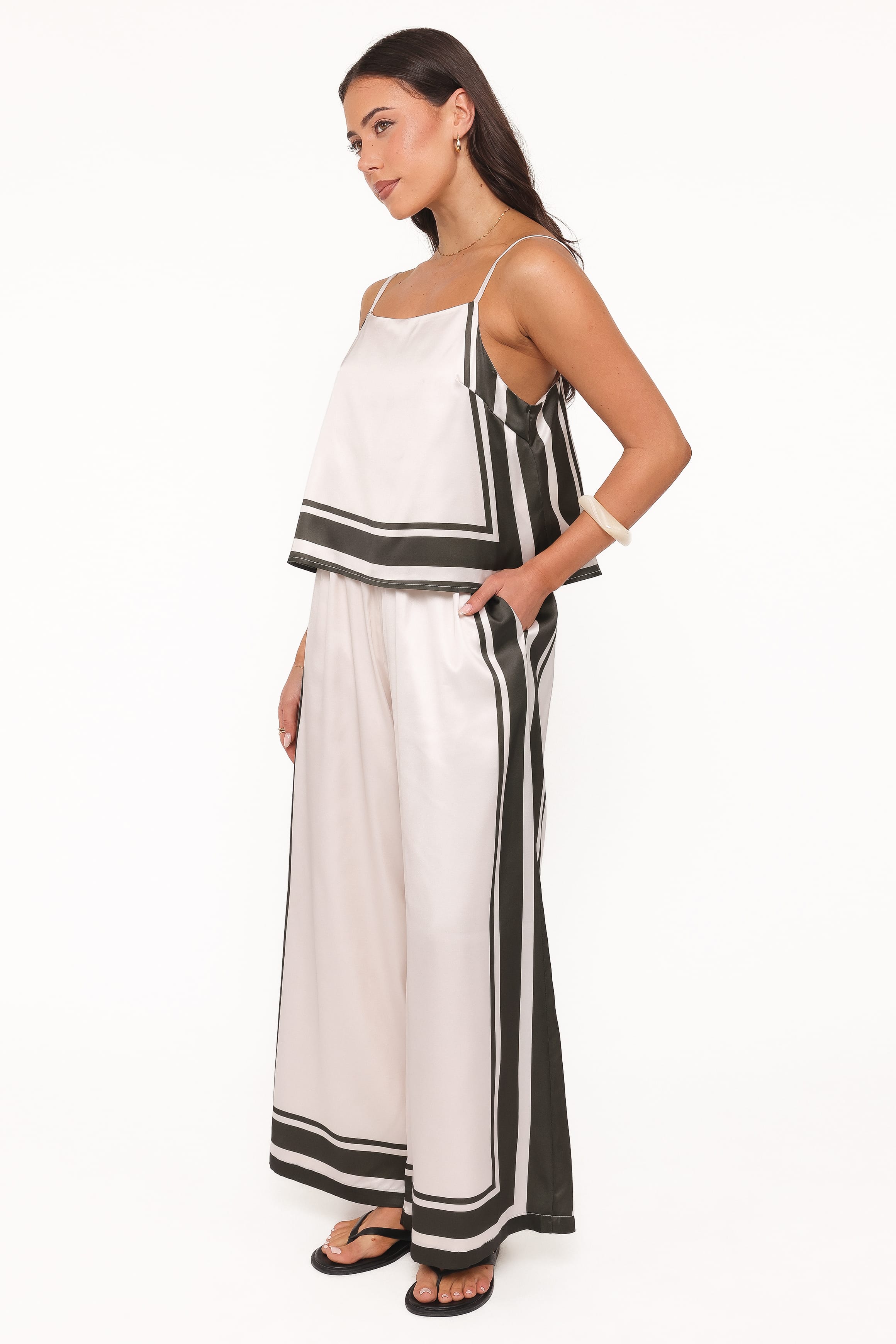 Caelia Pant Set - Beige Olive